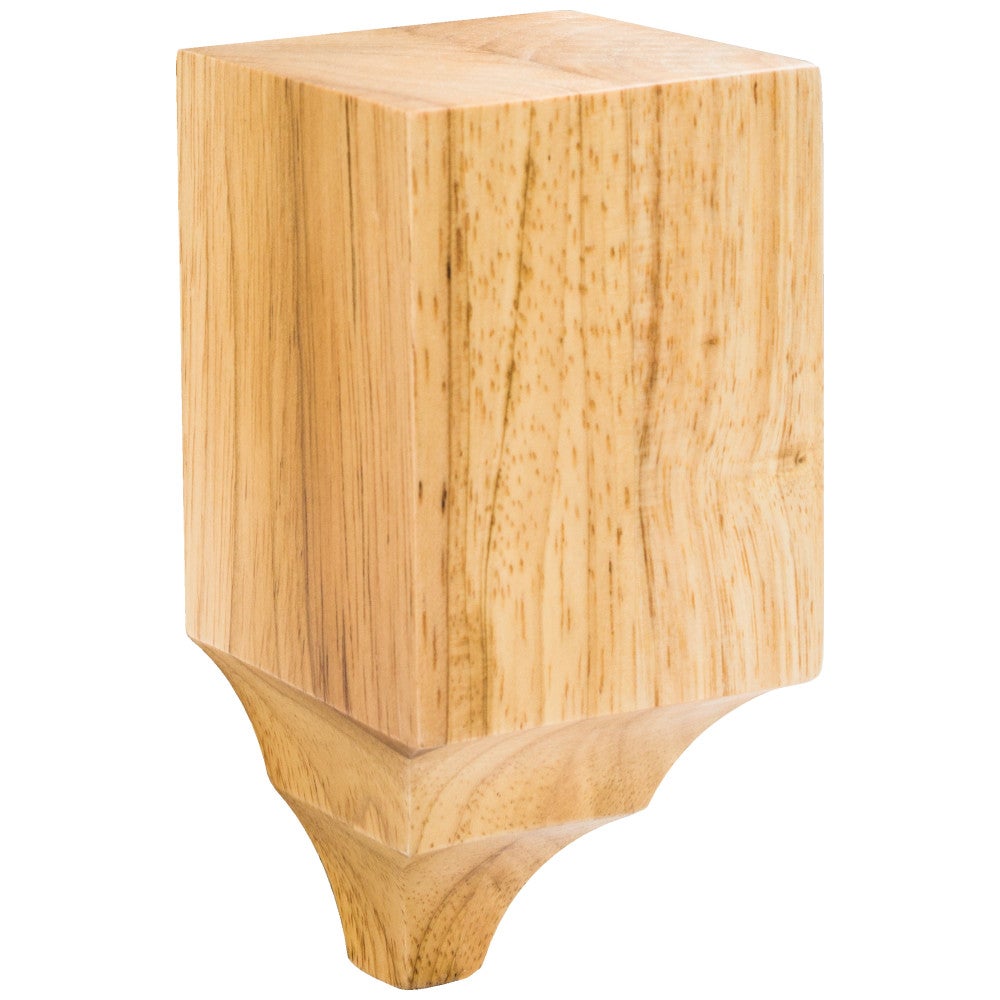 Hardware Resources 3" W x 3" D x 6-1/4" H Rubberwood Inline Cornice Block