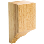 Hardware Resources 3" W x 3" D x 6-1/4" H Rubberwood Inside Corner Cornice Block
