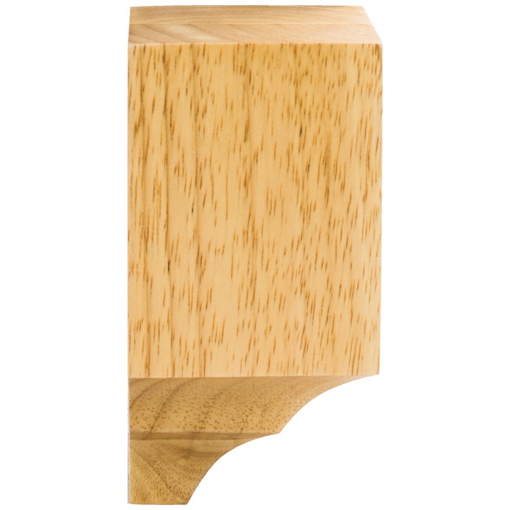 Hardware Resources 3" W x 3" D x 6-1/4" H Rubberwood Inside Corner Cornice Block