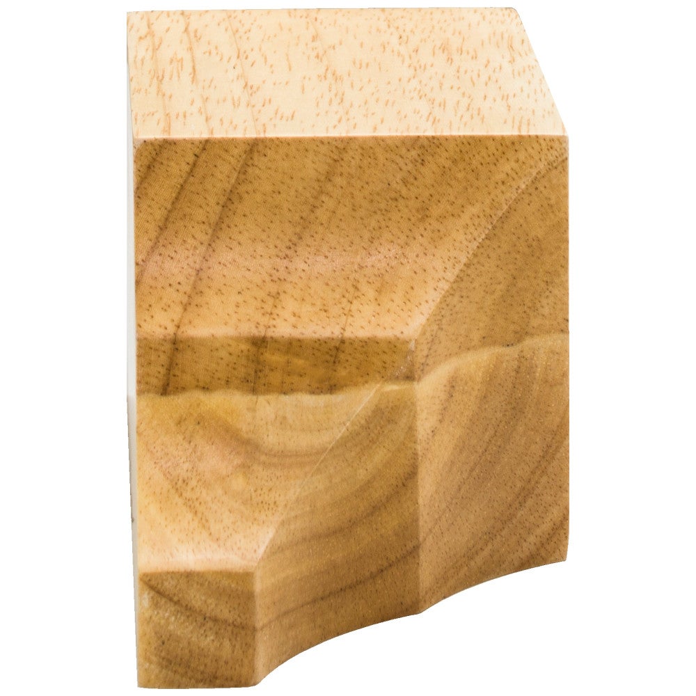 Hardware Resources 3" W x 3" D x 6-1/4" H Rubberwood Inside Corner Cornice Block