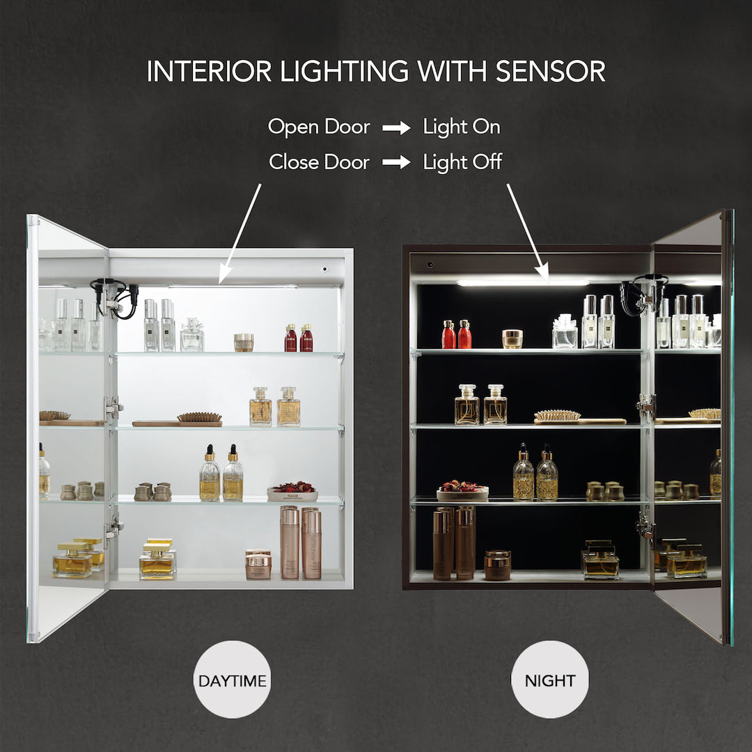 Blossom Pillar LED Medicine Cabinet MCL1