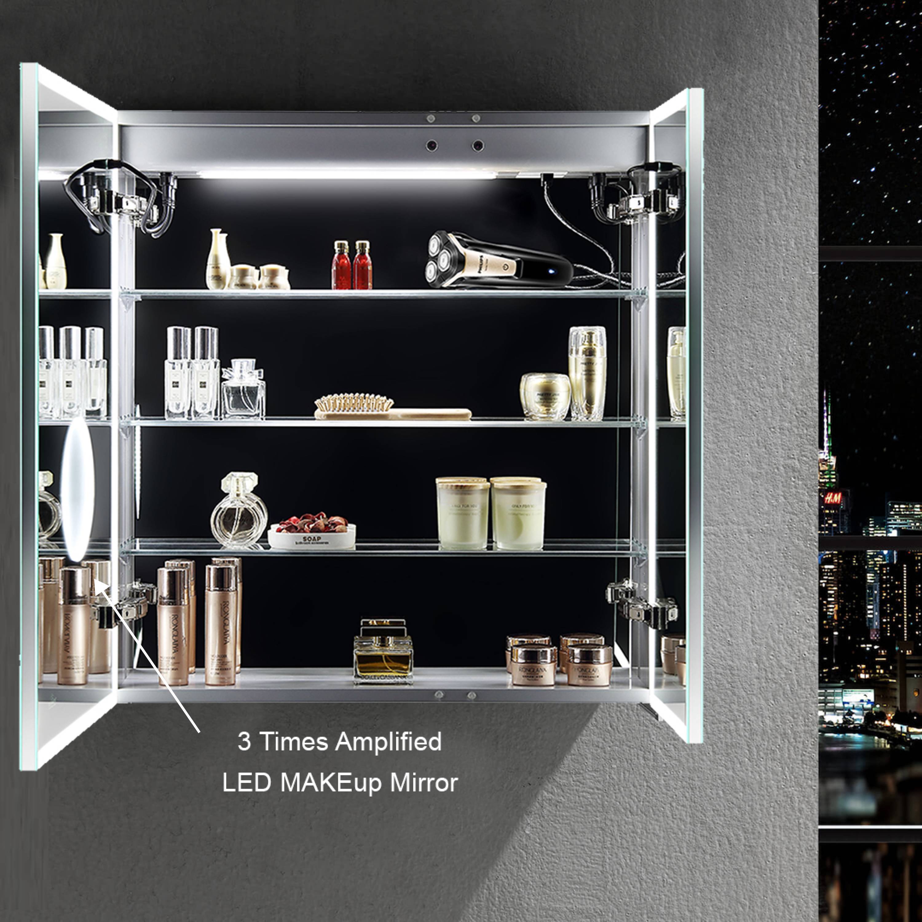 Blossom Sirius LED Medicine Cabinet with Clock MCL3