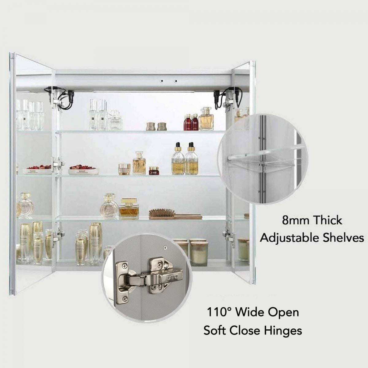 Vega - 30 Inches LED Medicine Cabinet