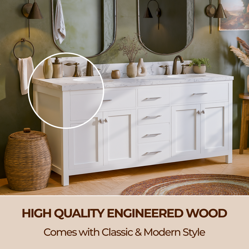 Caroline 72" Double Bath Vanity