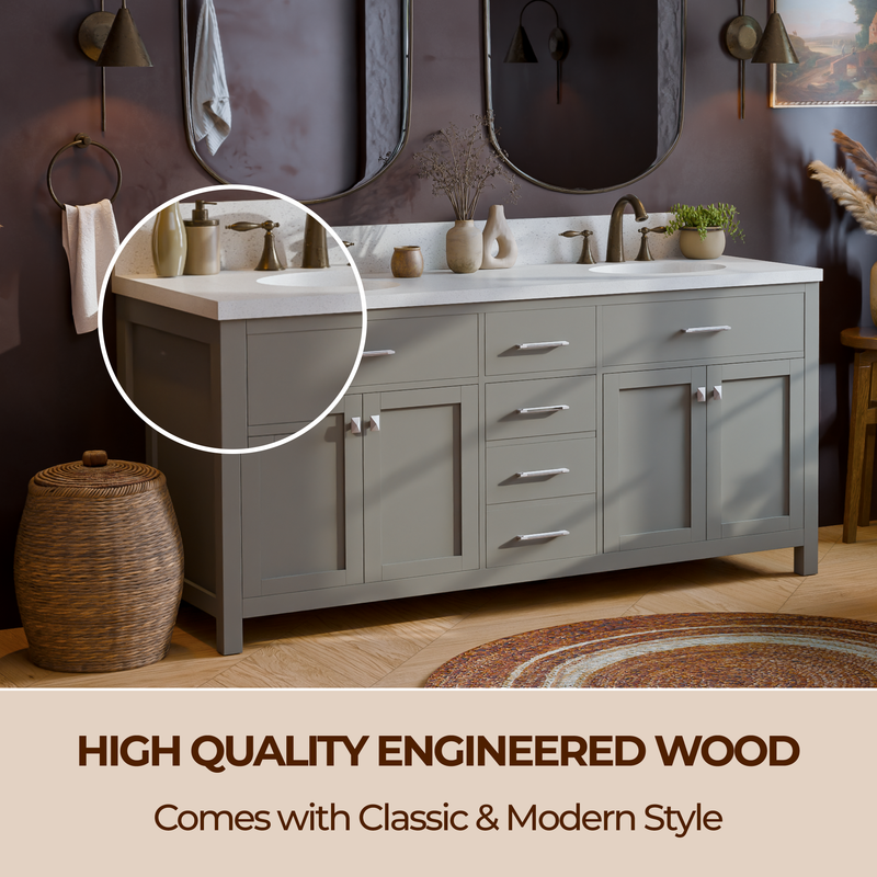 Caroline 72" Double Bath Vanity