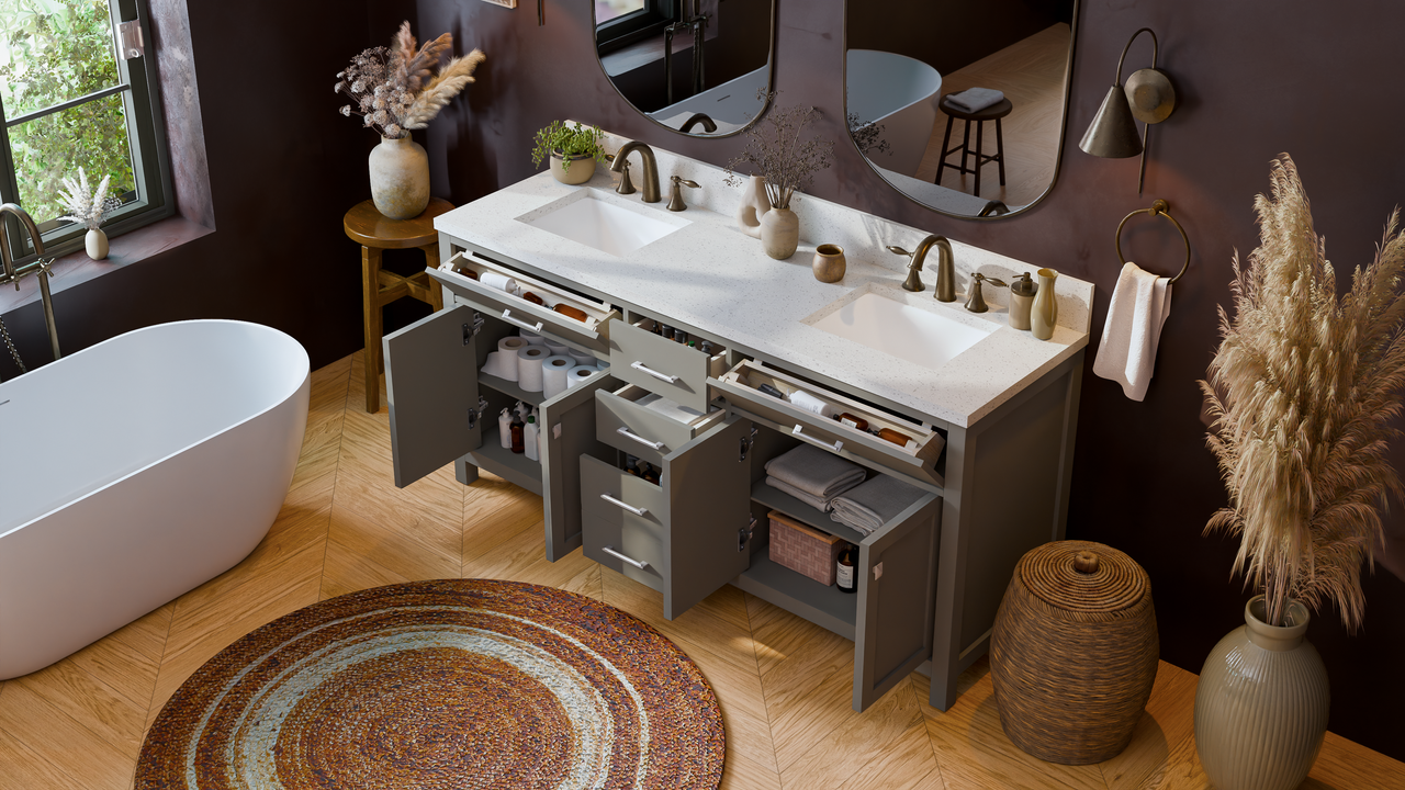 Caroline 72" Double Bath Vanity