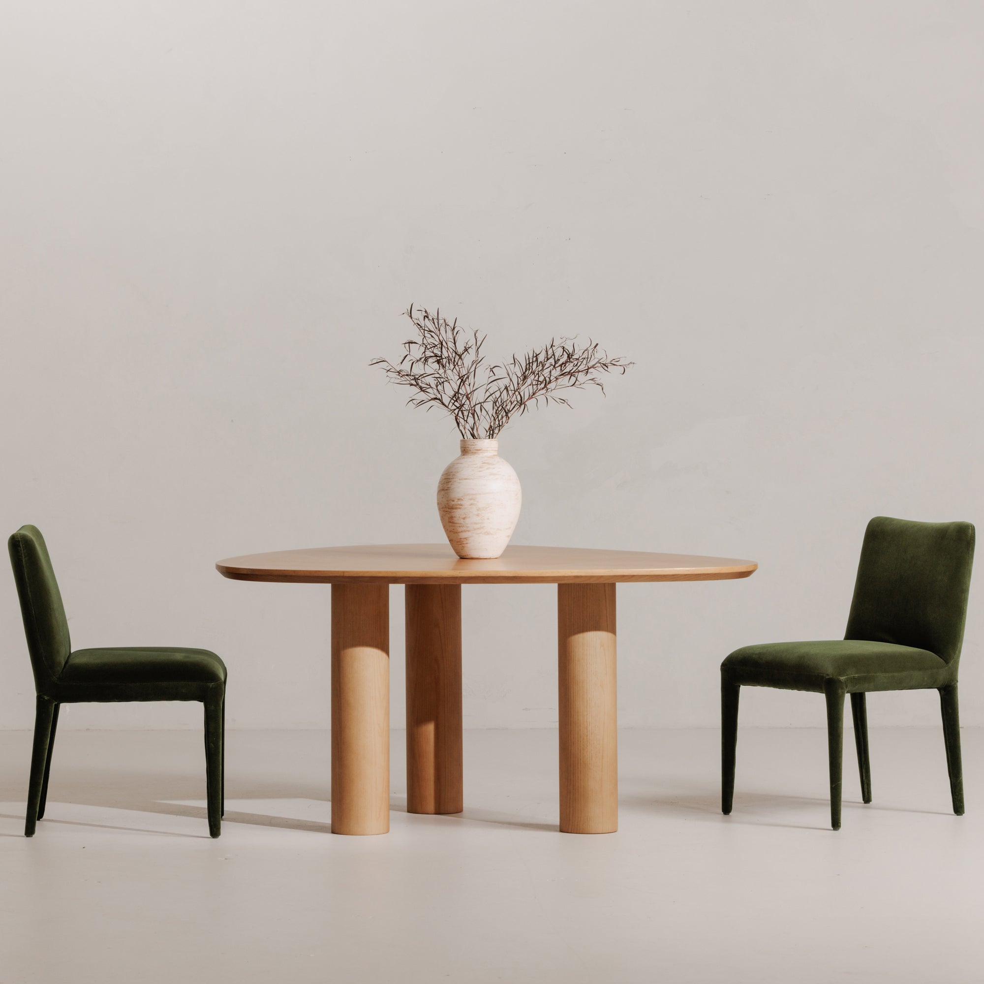 Moes Calla Dining Chair Green Velvet - Set Of Two ME-1062-27