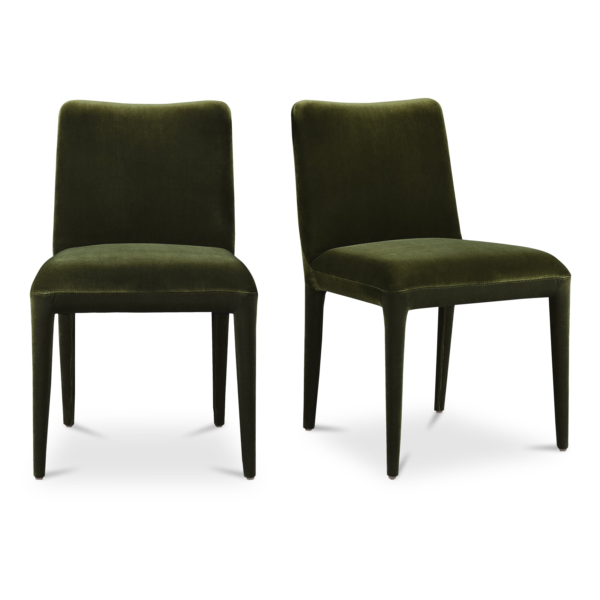 Moes Calla Dining Chair Green Velvet - Set Of Two ME-1062-27