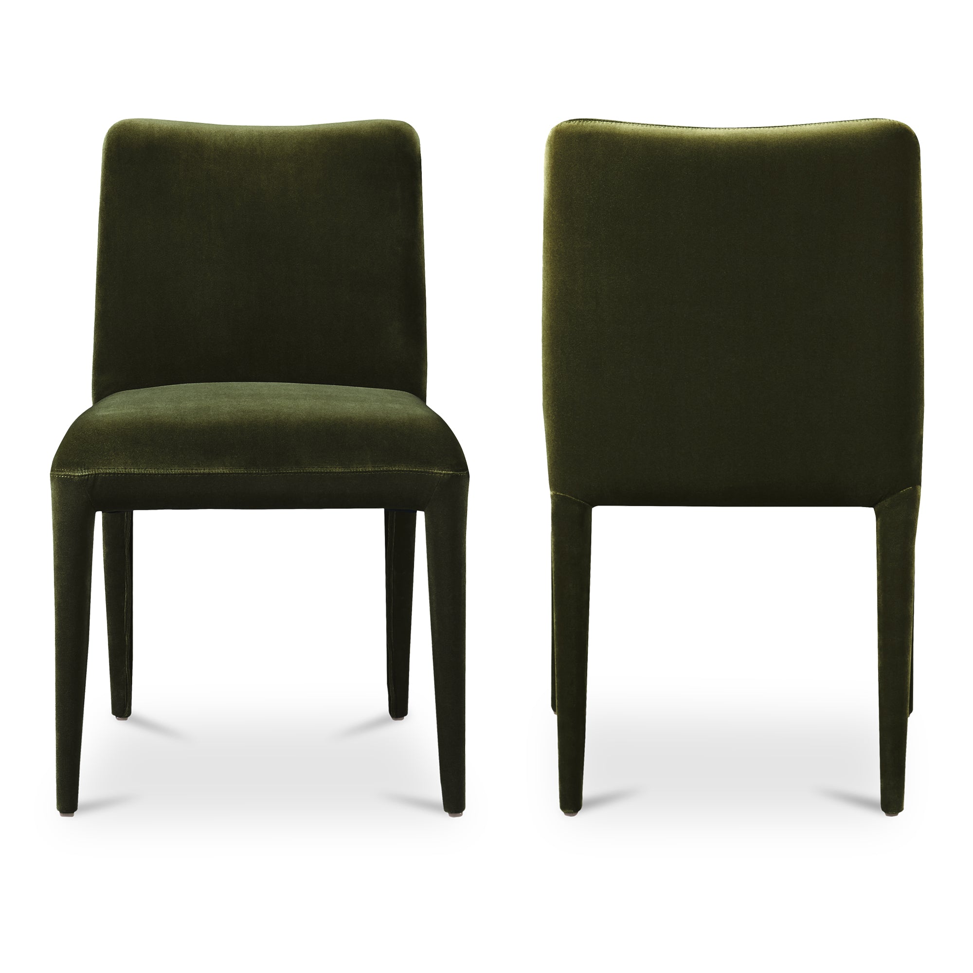 Moes Calla Dining Chair Green Velvet - Set Of Two ME-1062-27