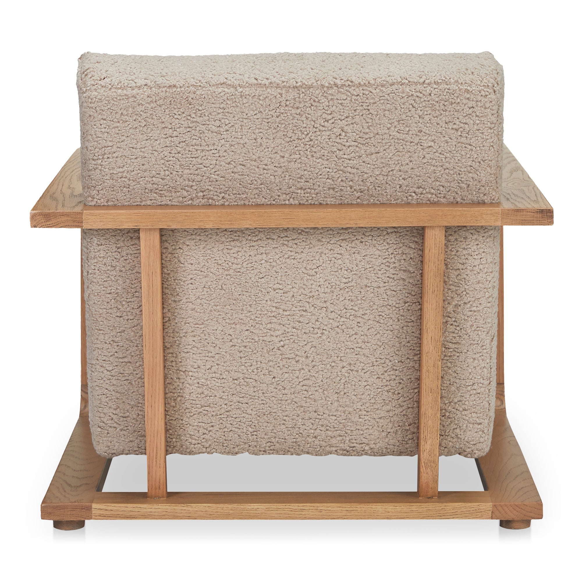 Moes Eckersley Lounge Chair Beige Faux Shearling ME-1073-34