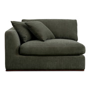 Moes Rue Left Arm Facing Chair Deep Green MO-1007-27
