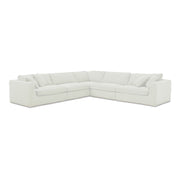 Moes Rue Classic L Modular Sectional Off White MO-1020-18