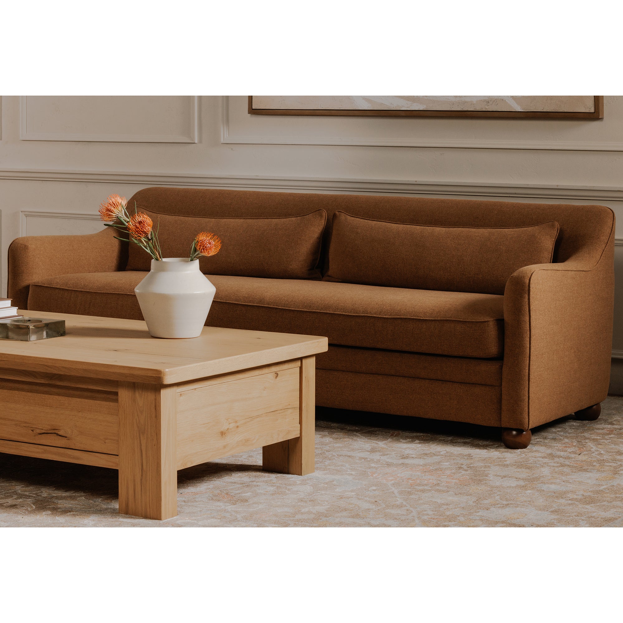 Moes Amira Sofa Rust MO-1030-12