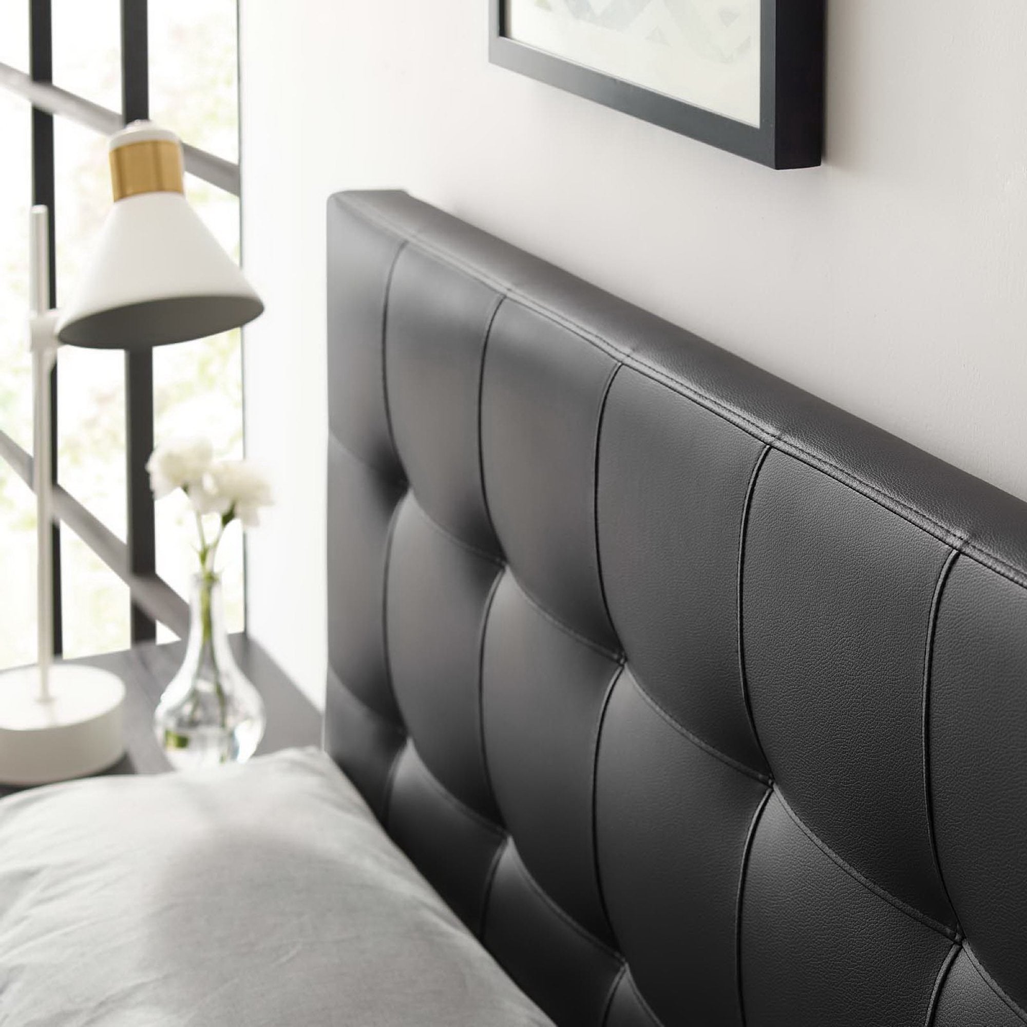 Modway Lily Upholstered Vinyl Queen Headboard