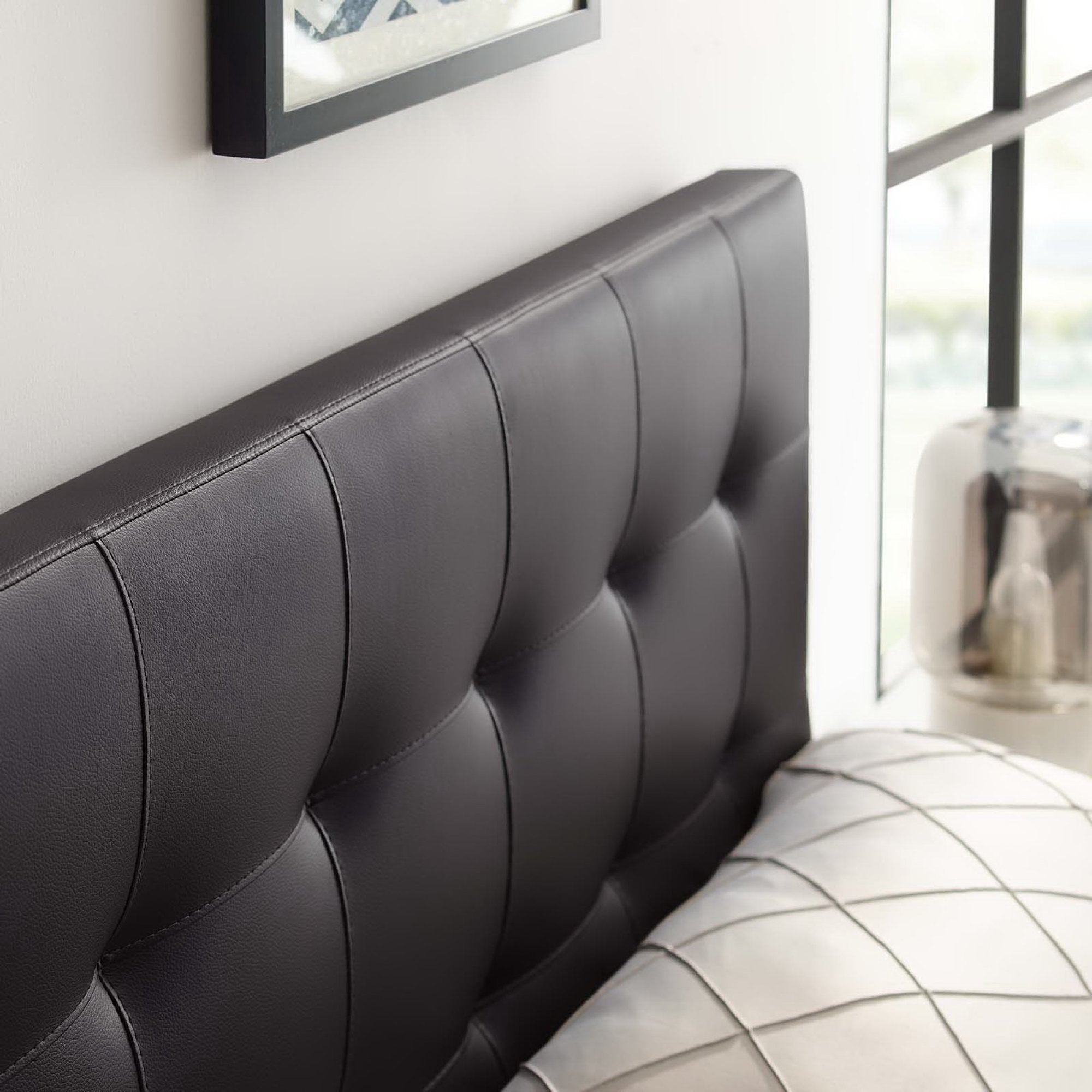 Modway Lily Upholstered Vinyl Queen Headboard