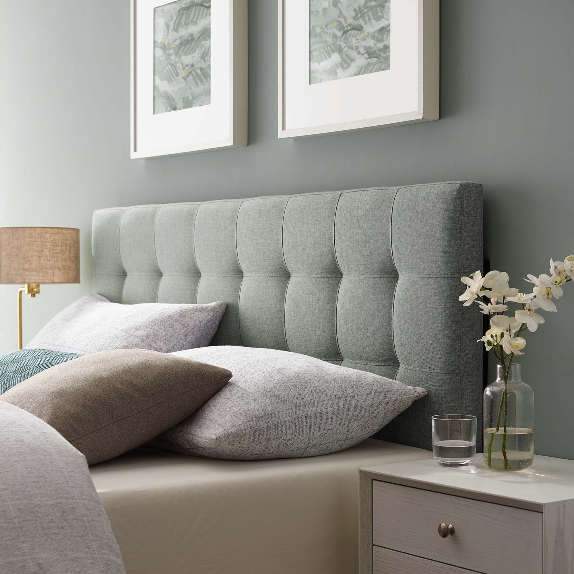 Modway Lily Upholstered Fabric King Headboard