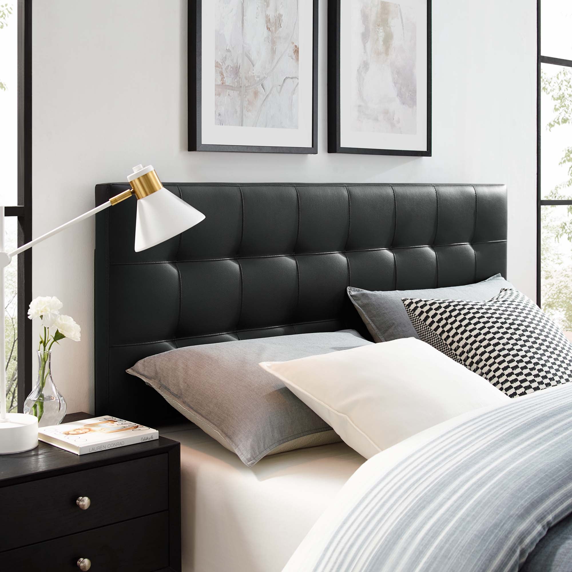 Modway Lily Upholstered Vinyl King Headboard