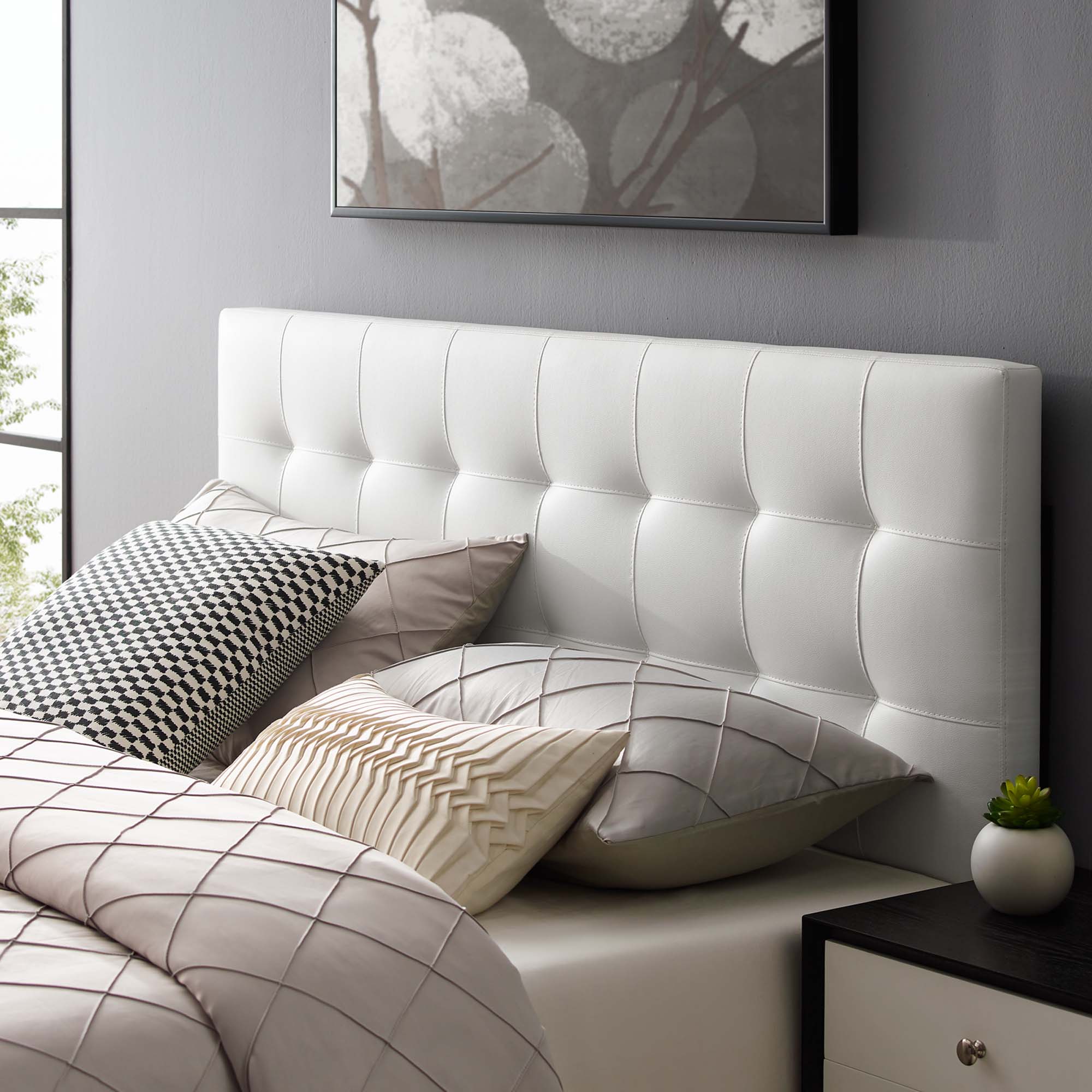 Modway Lily Upholstered Vinyl King Headboard