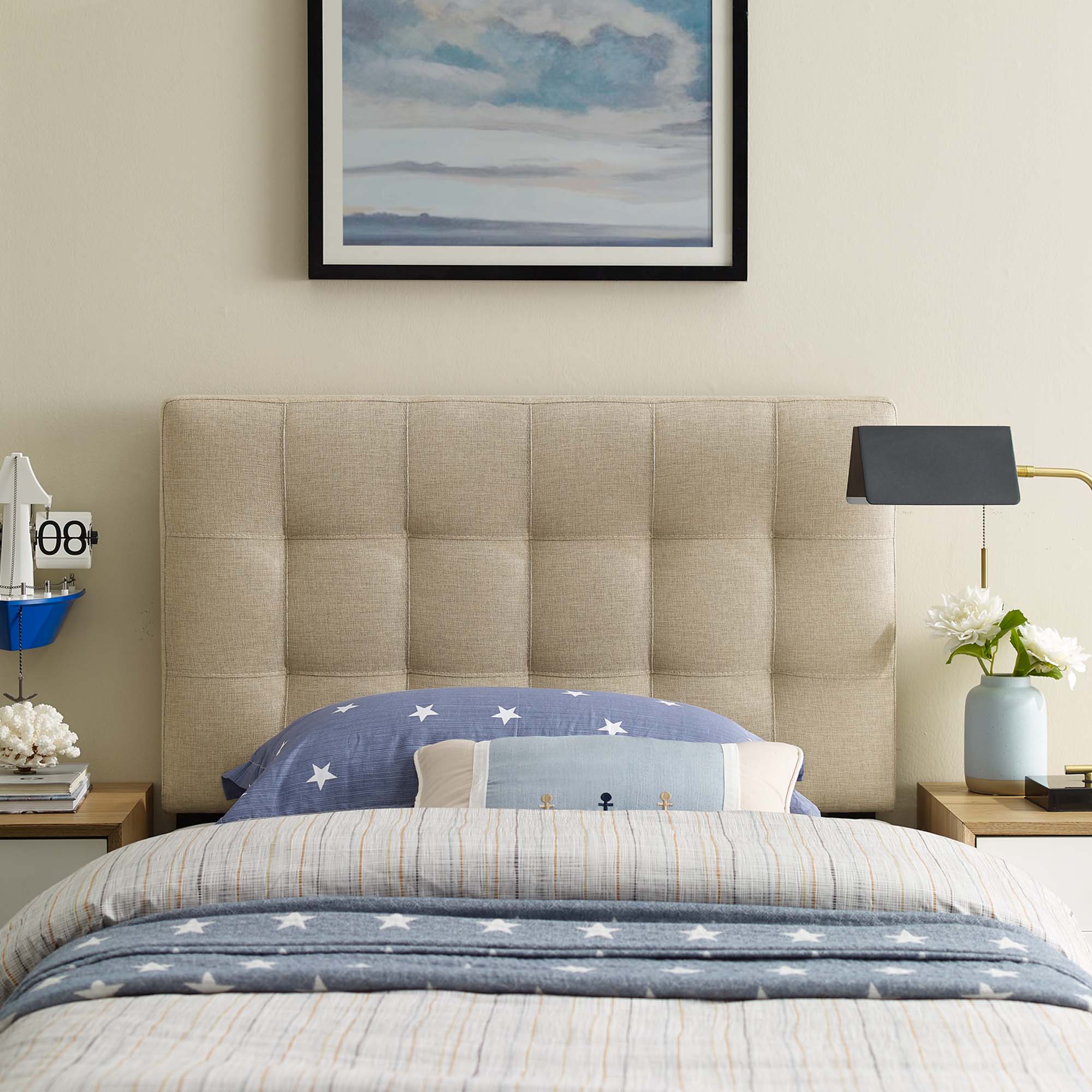 Modway Lily Upholstered Fabric Twin Headboard