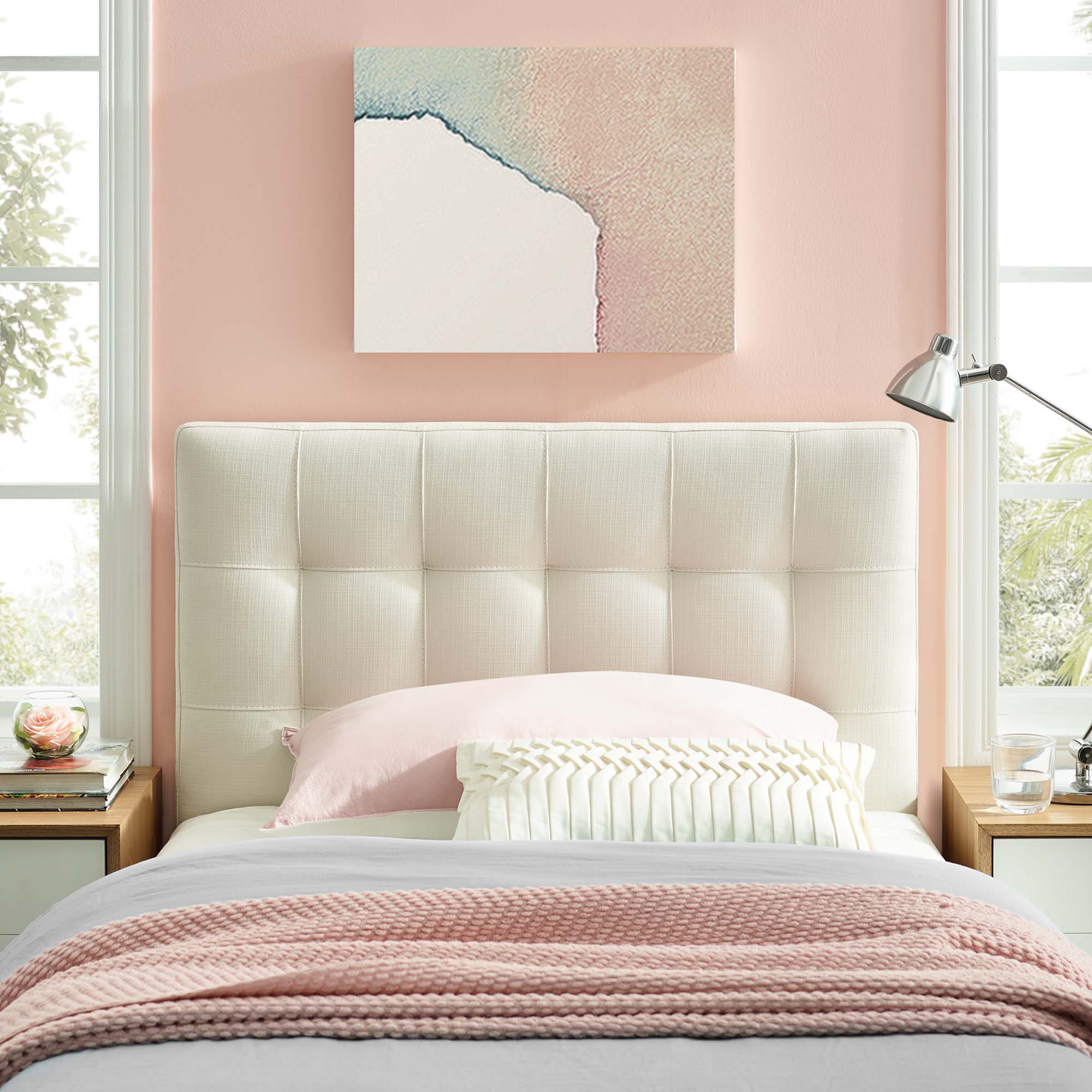 Modway Lily Upholstered Fabric Twin Headboard