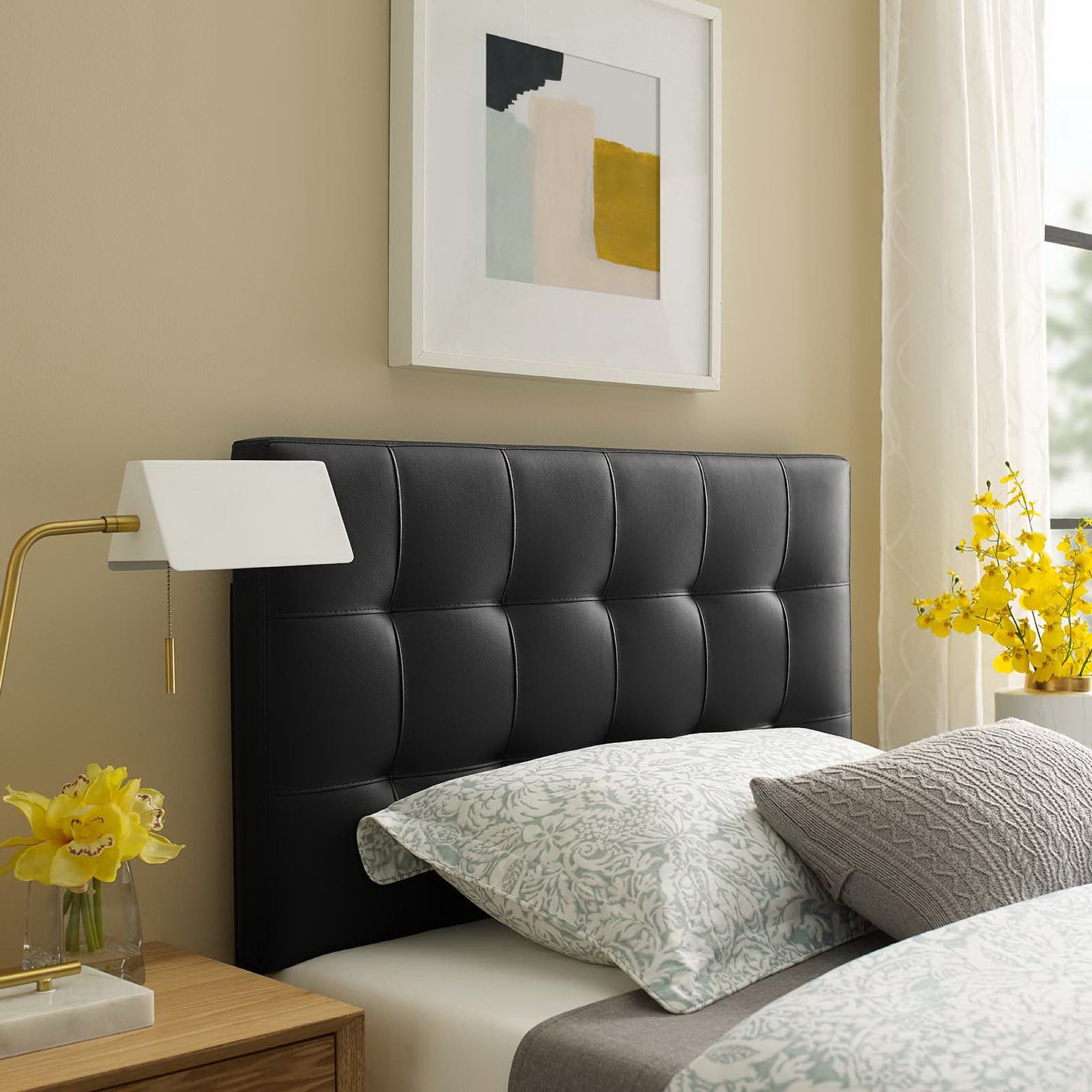 Modway Lily Upholstered Vinyl Twin Headboard