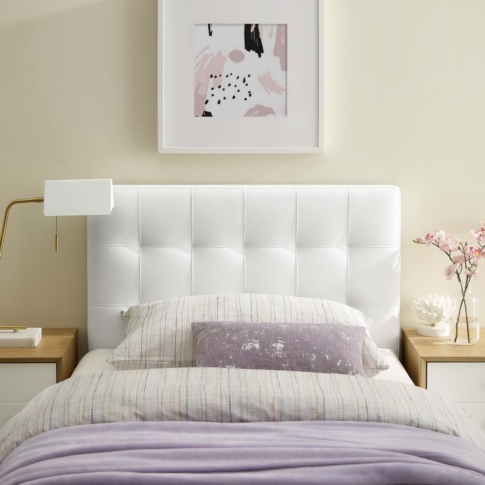 Modway Lily Upholstered Vinyl Twin Headboard