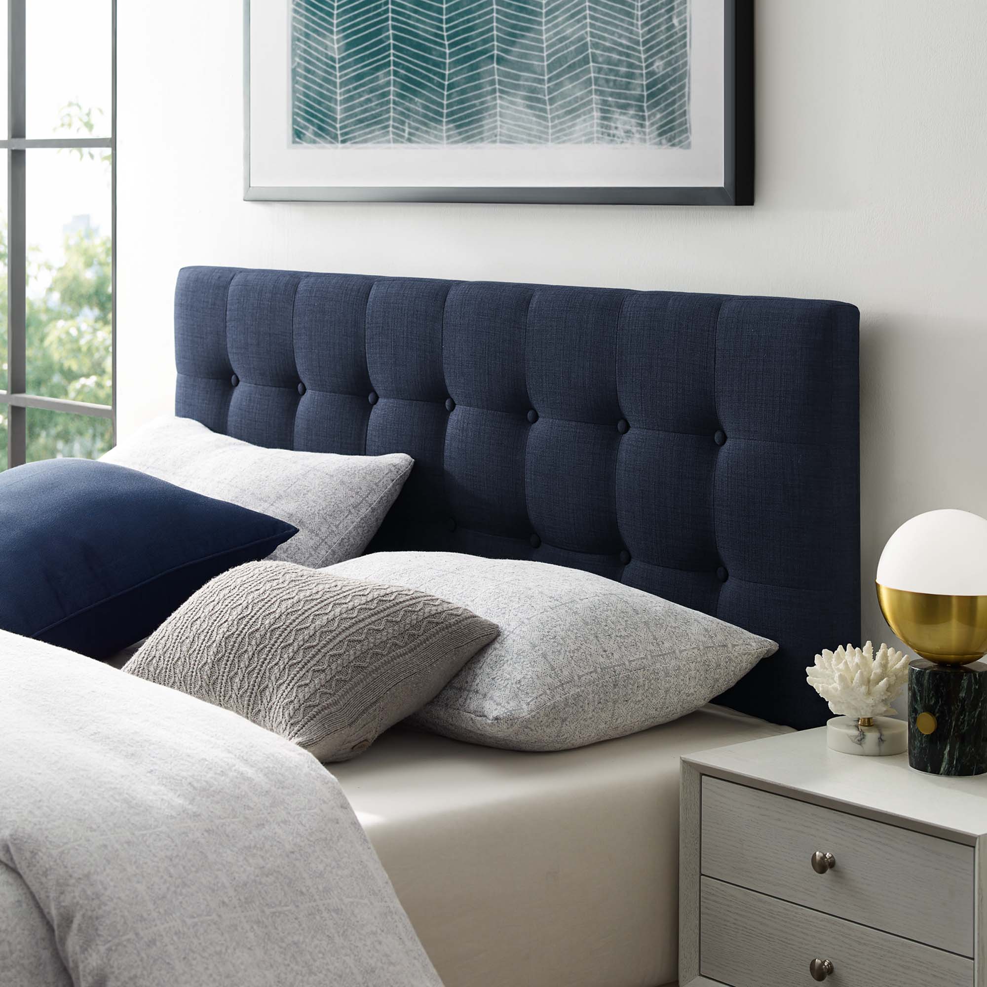 Modway Emily Upholstered Fabric Queen Headboard