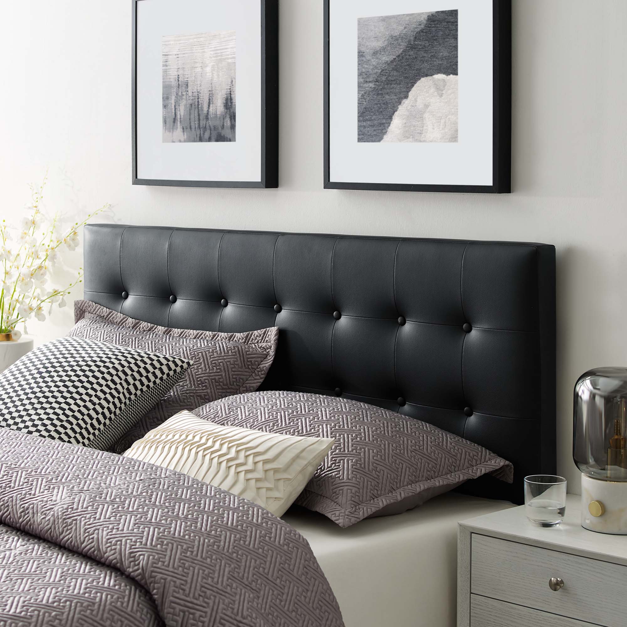 Modway Emily Upholstered Vinyl King Headboard