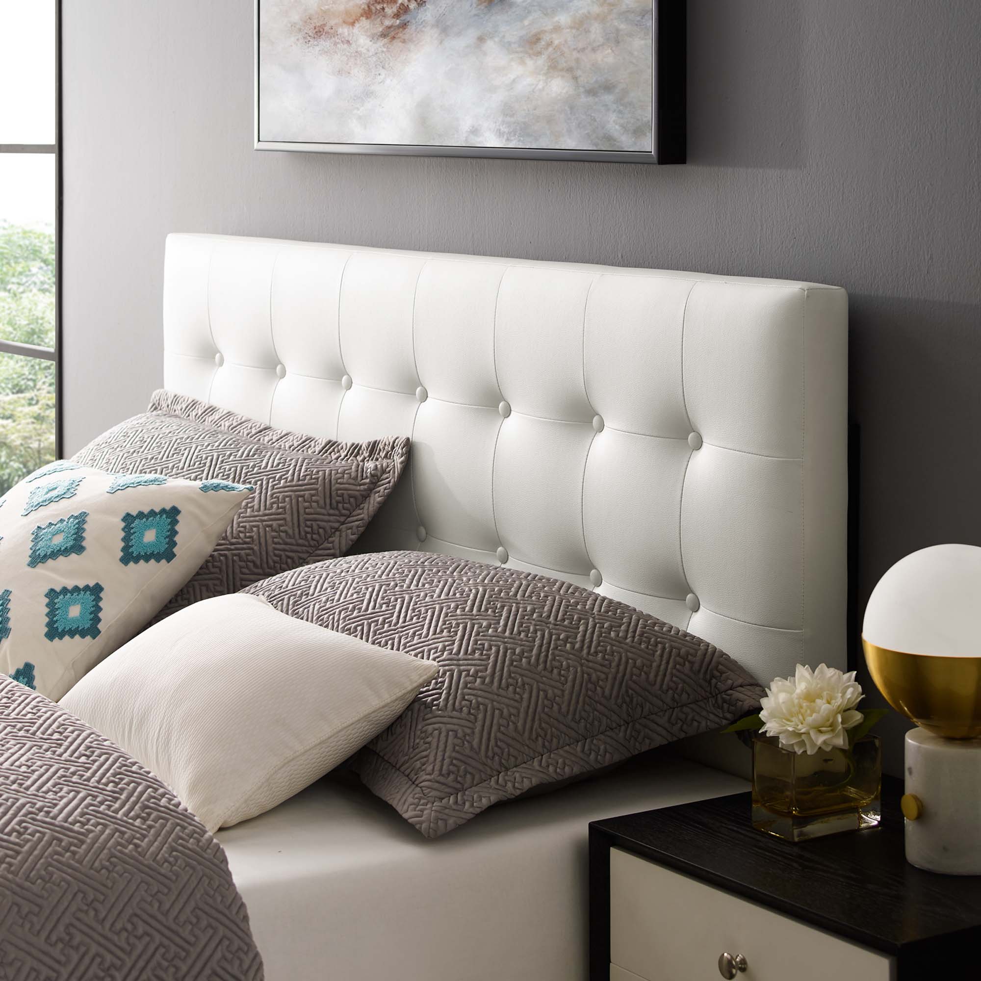 Modway Emily Upholstered Vinyl King Headboard