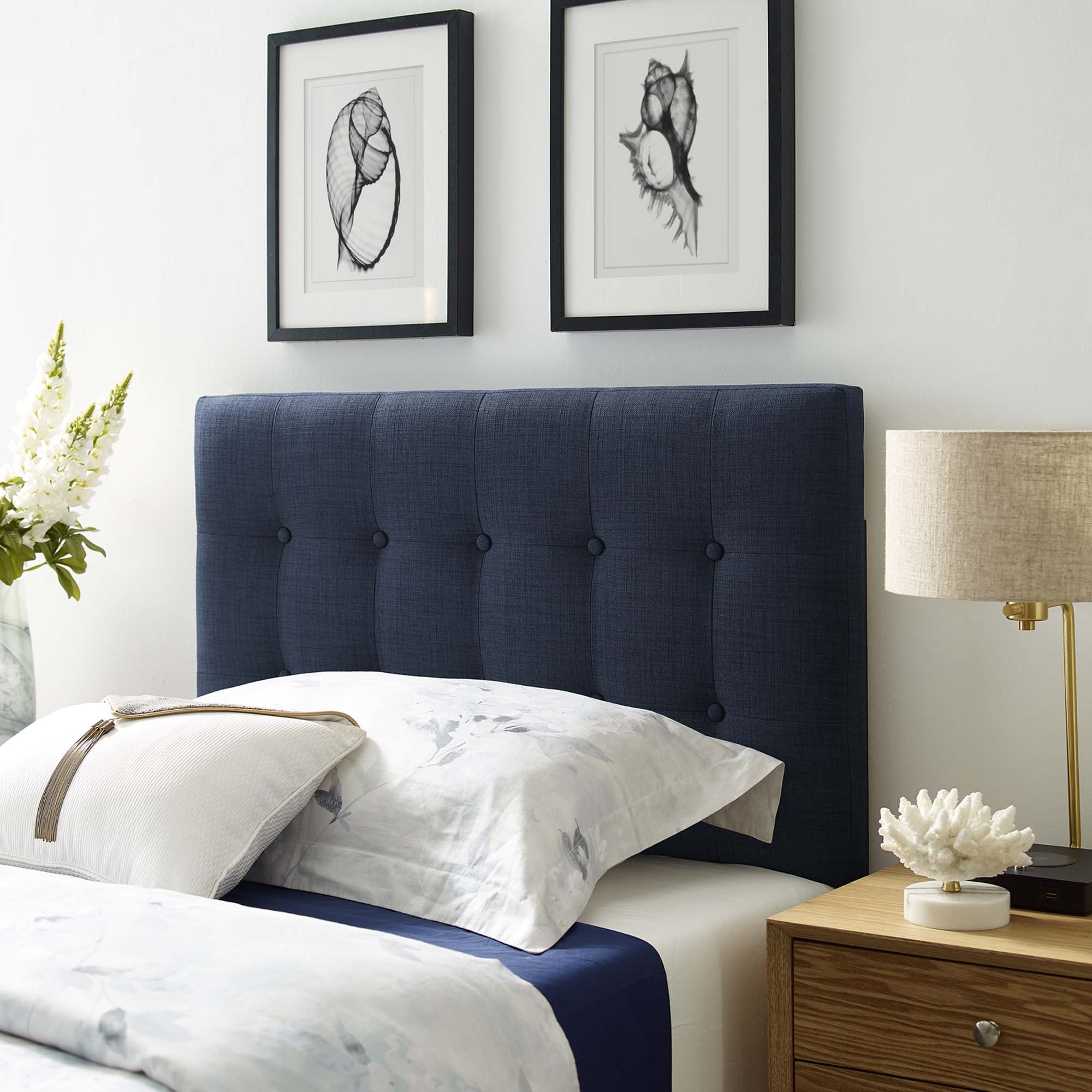 Modway Emily Upholstered Fabric Twin Headboard