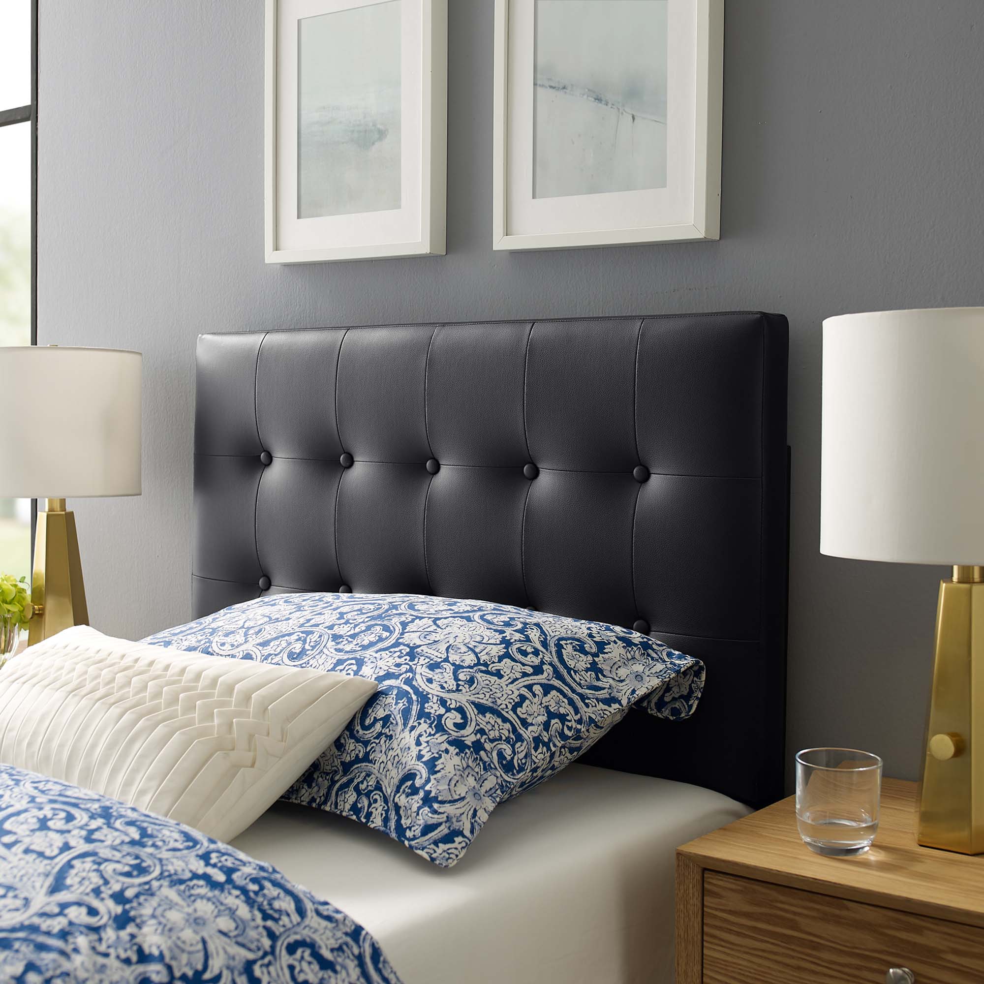 Modway Emily Upholstered Vinyl Twin Headboard