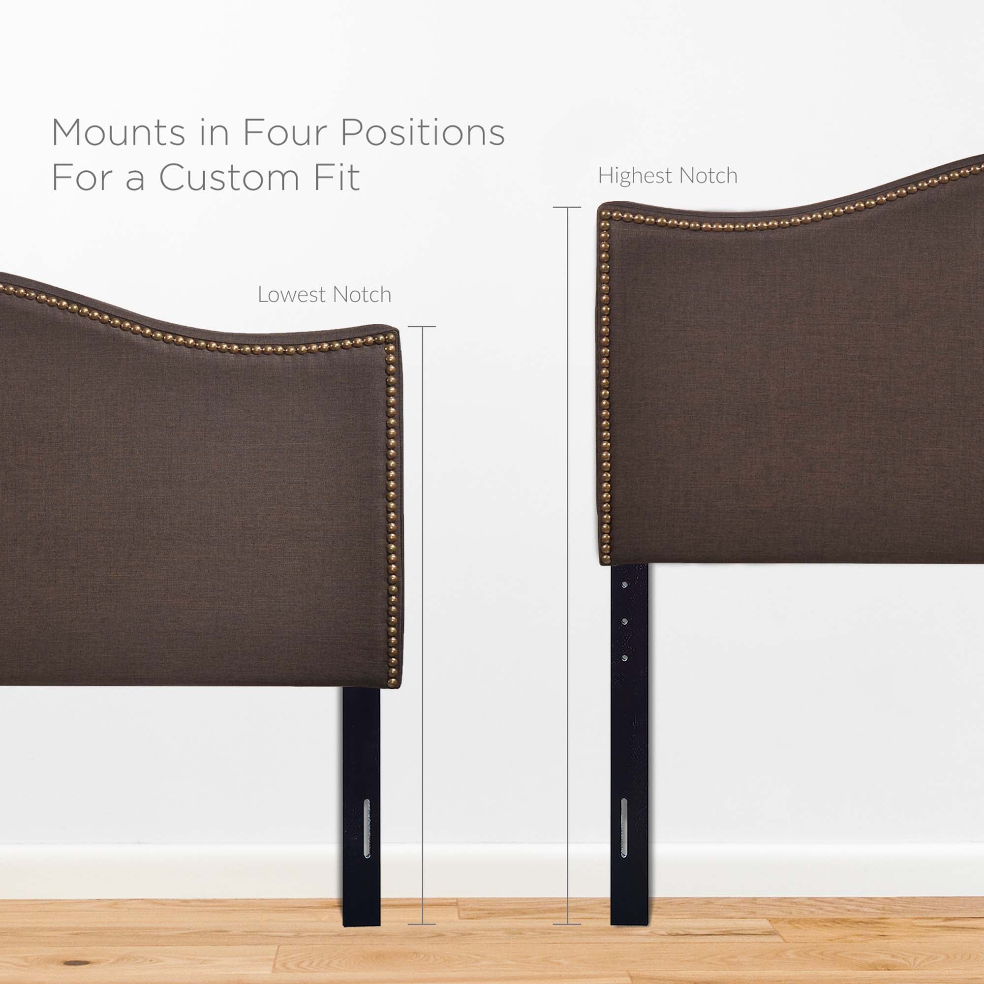 Modway Curl Nailhead Upholstered Queen Headboard