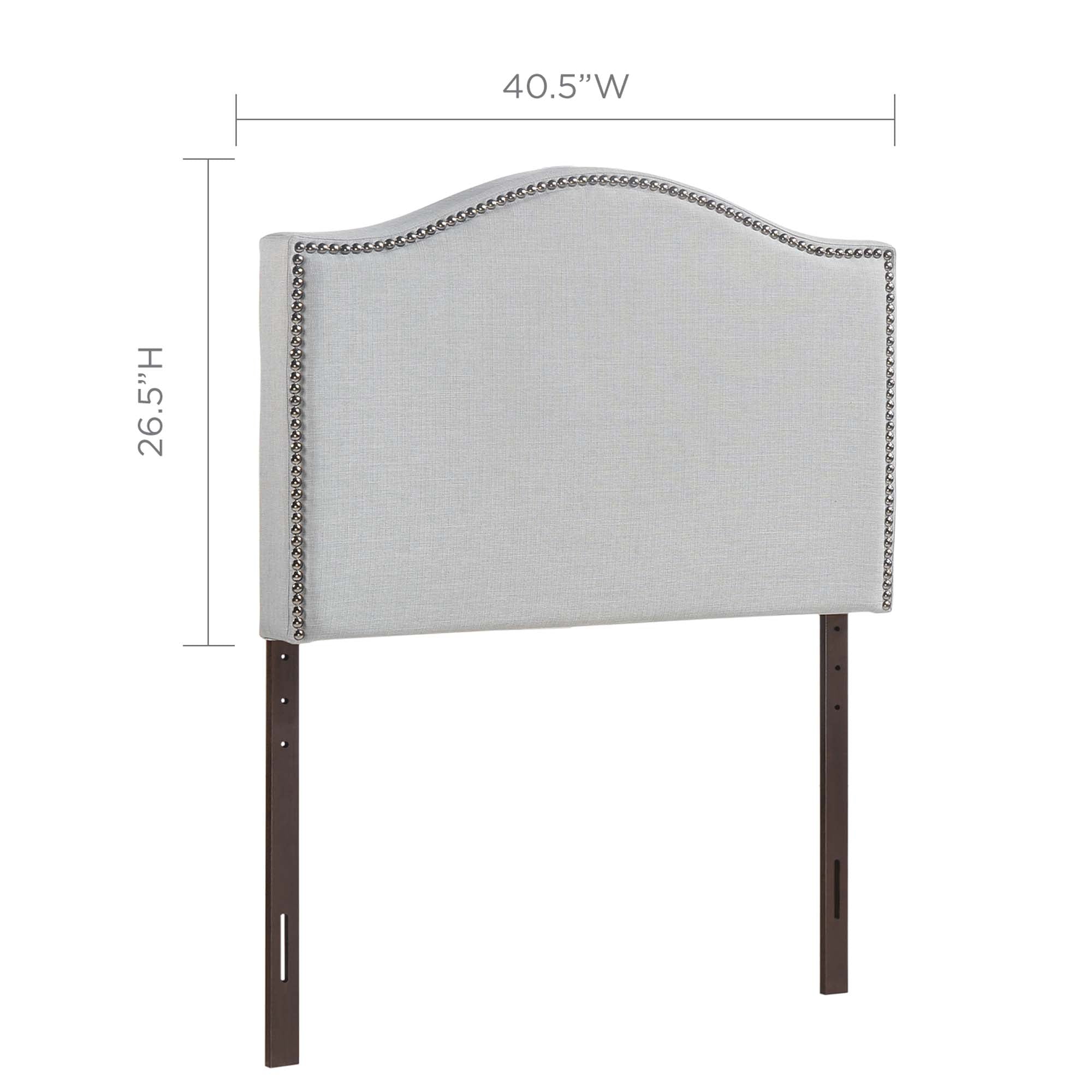 Modway Curl Nailhead Upholstered Twin Headboard