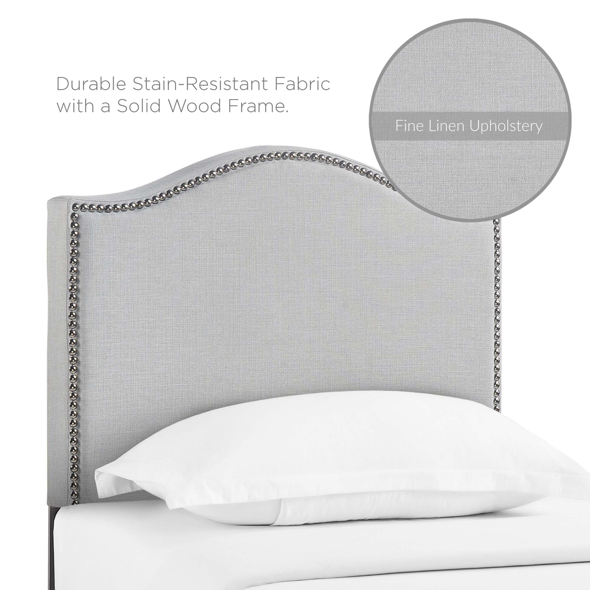 Modway Curl Nailhead Upholstered Twin Headboard