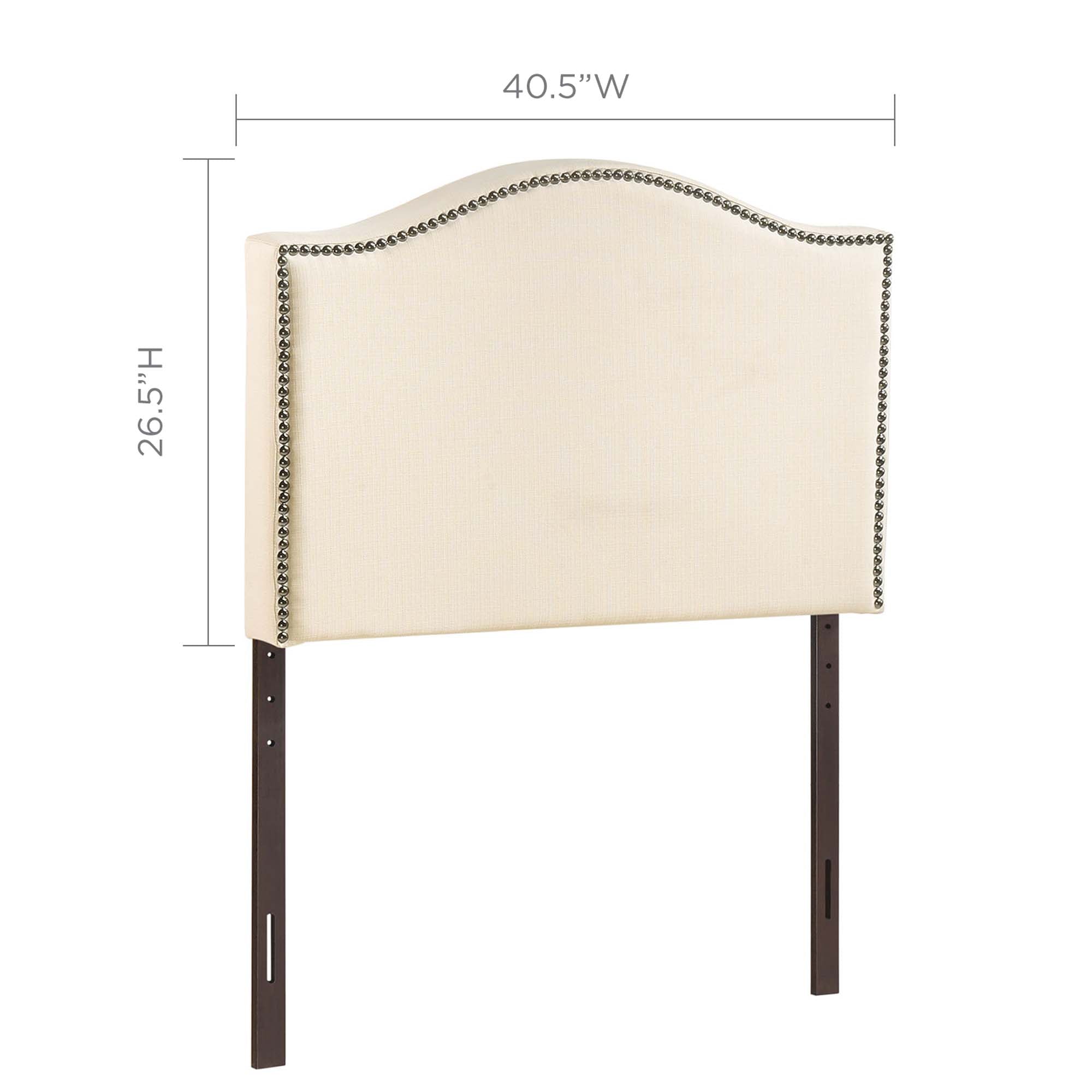 Modway Curl Nailhead Upholstered Twin Headboard