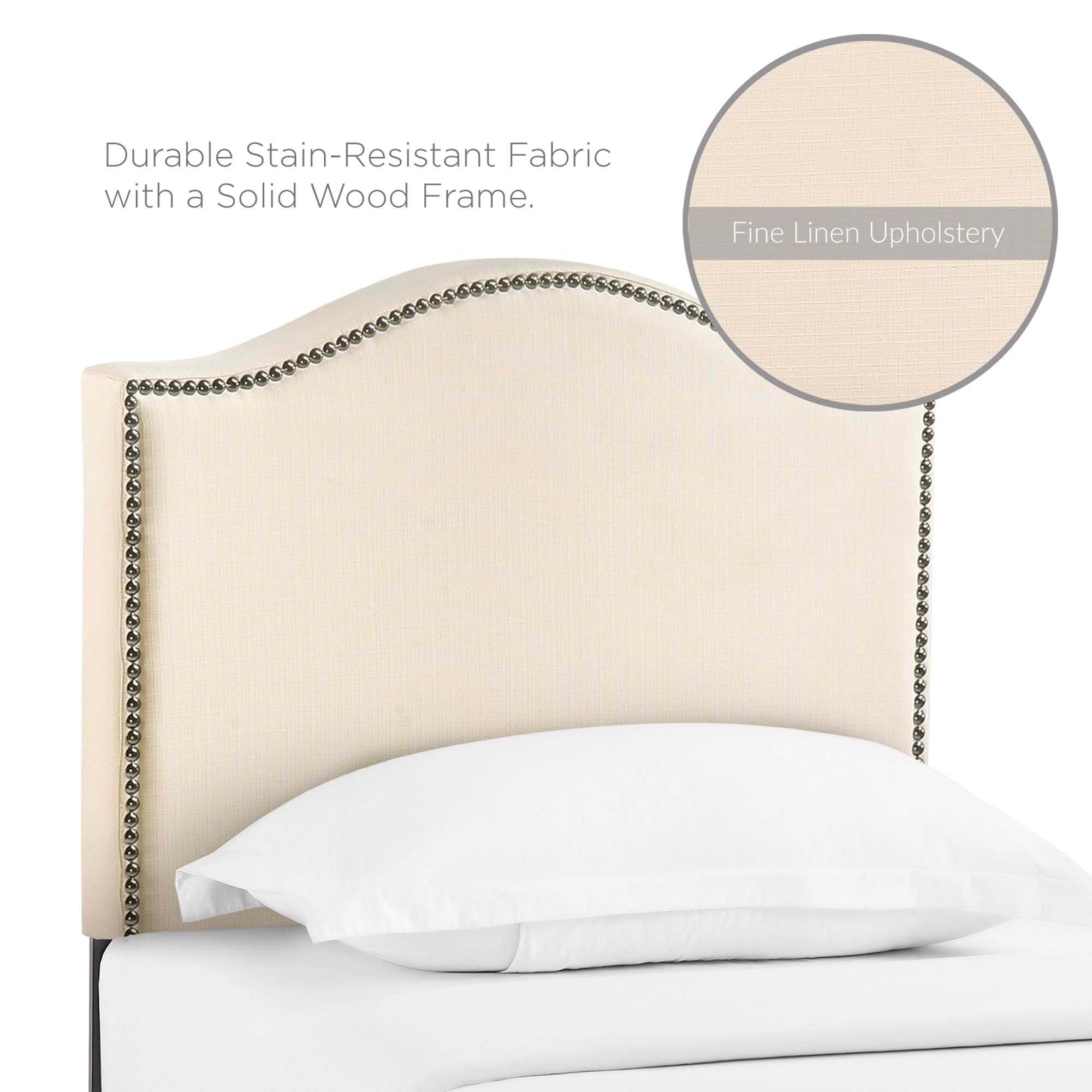 Modway Curl Nailhead Upholstered Twin Headboard