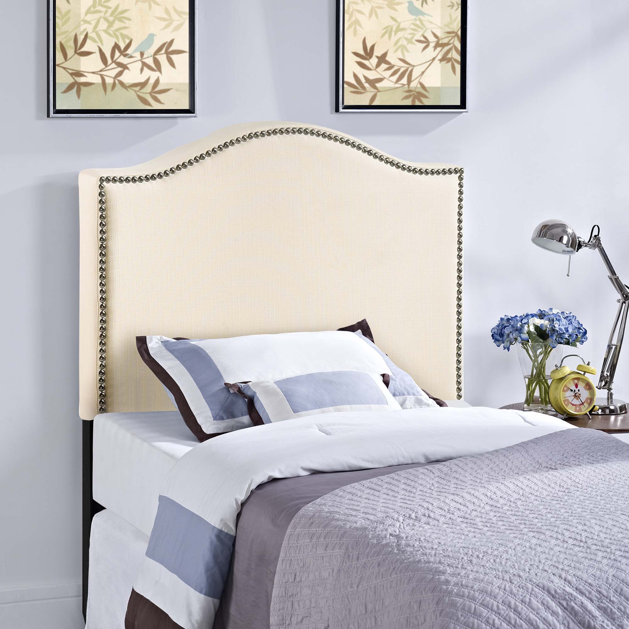 Modway Curl Nailhead Upholstered Twin Headboard