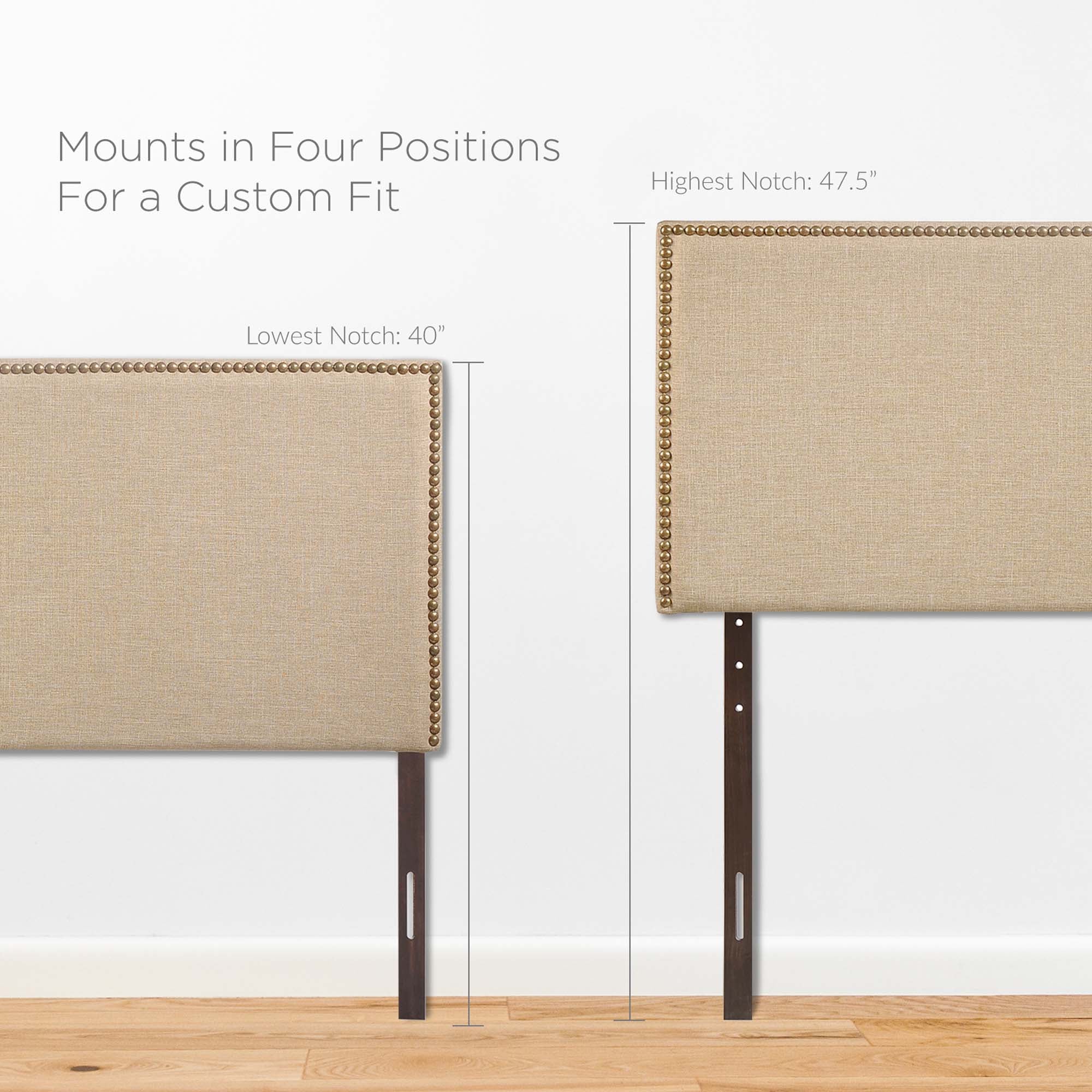 Modway Region Nailhead Upholstered Queen Headboard