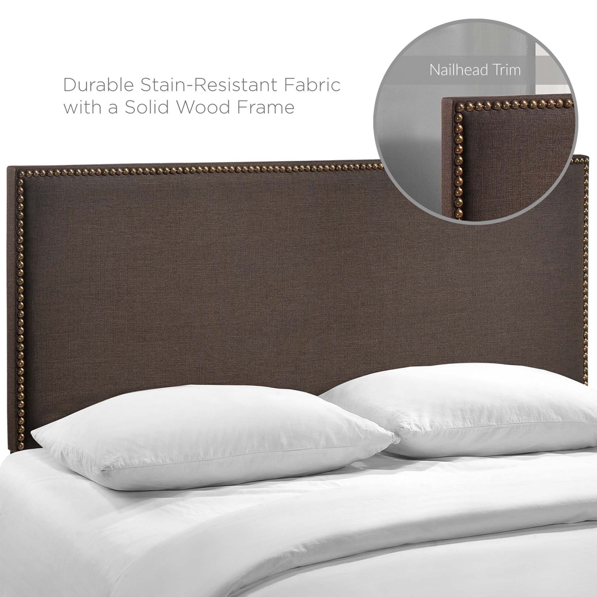 Modway Region Nailhead Upholstered Queen Headboard