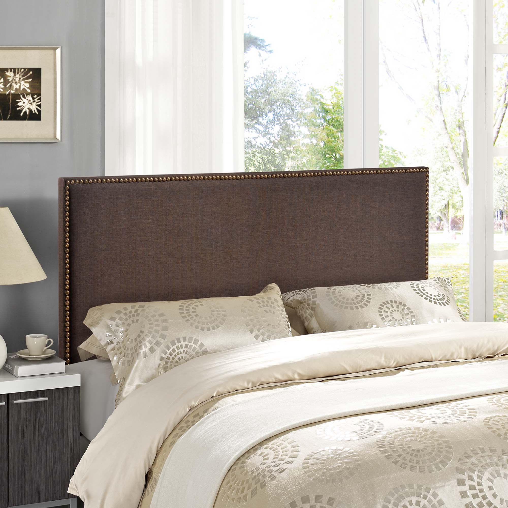 Modway Region Nailhead Upholstered Queen Headboard