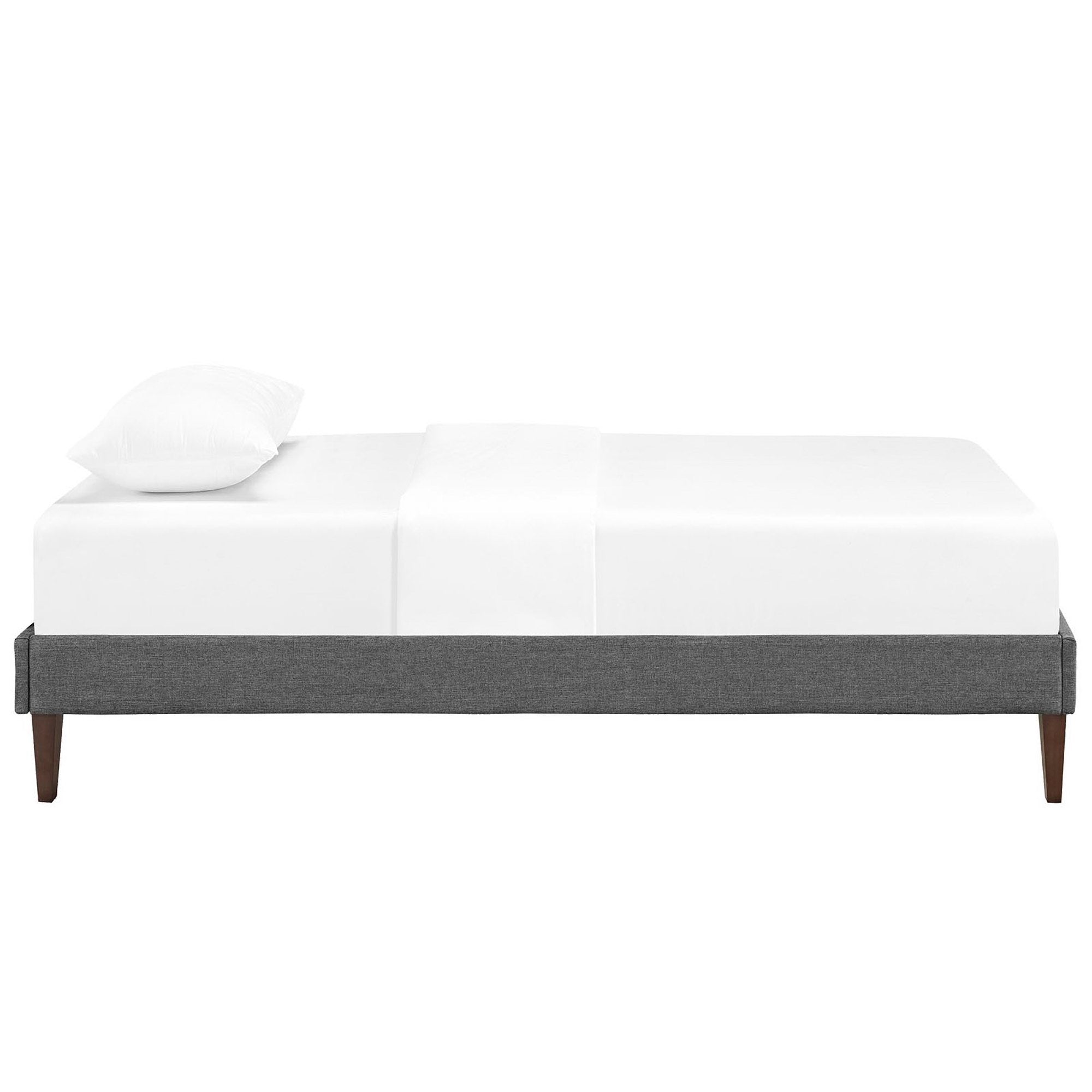 Modway Sharon Fabric Twin Bed Frame with Squared Tapered Legs