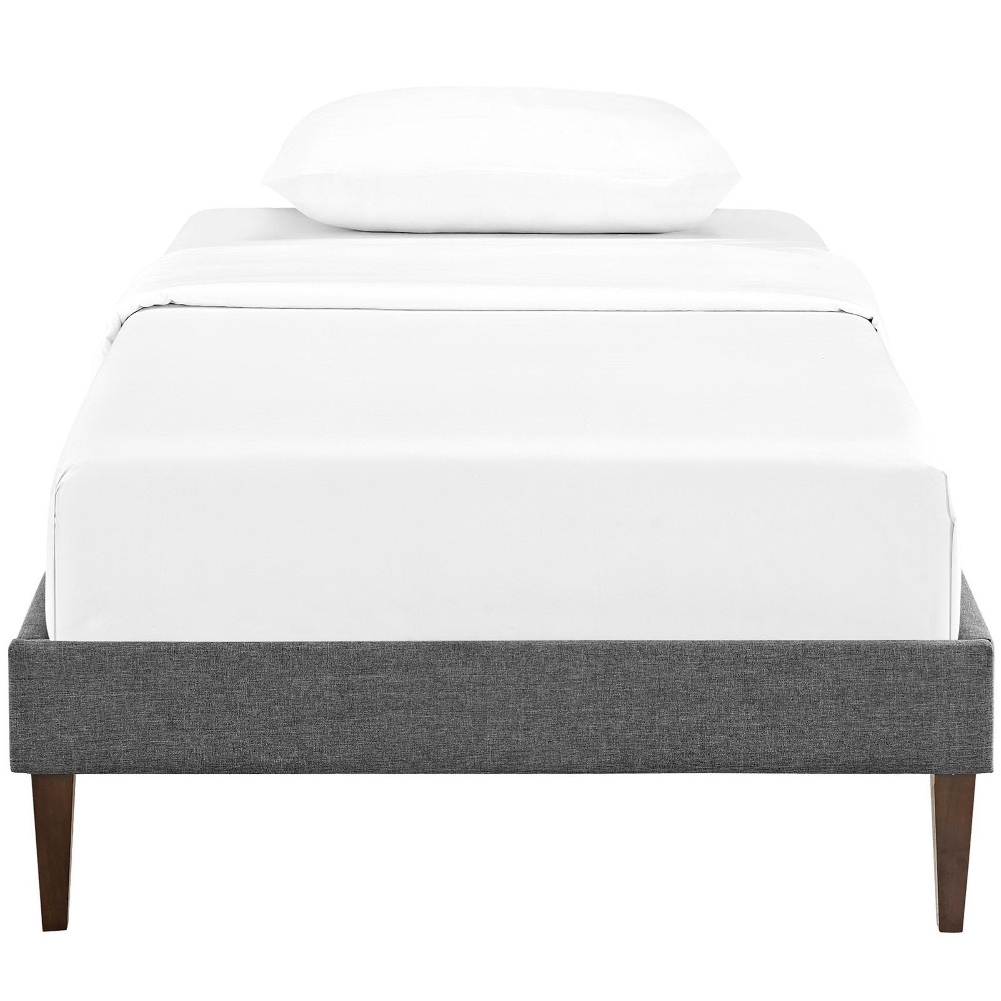 Modway Sharon Fabric Twin Bed Frame with Squared Tapered Legs