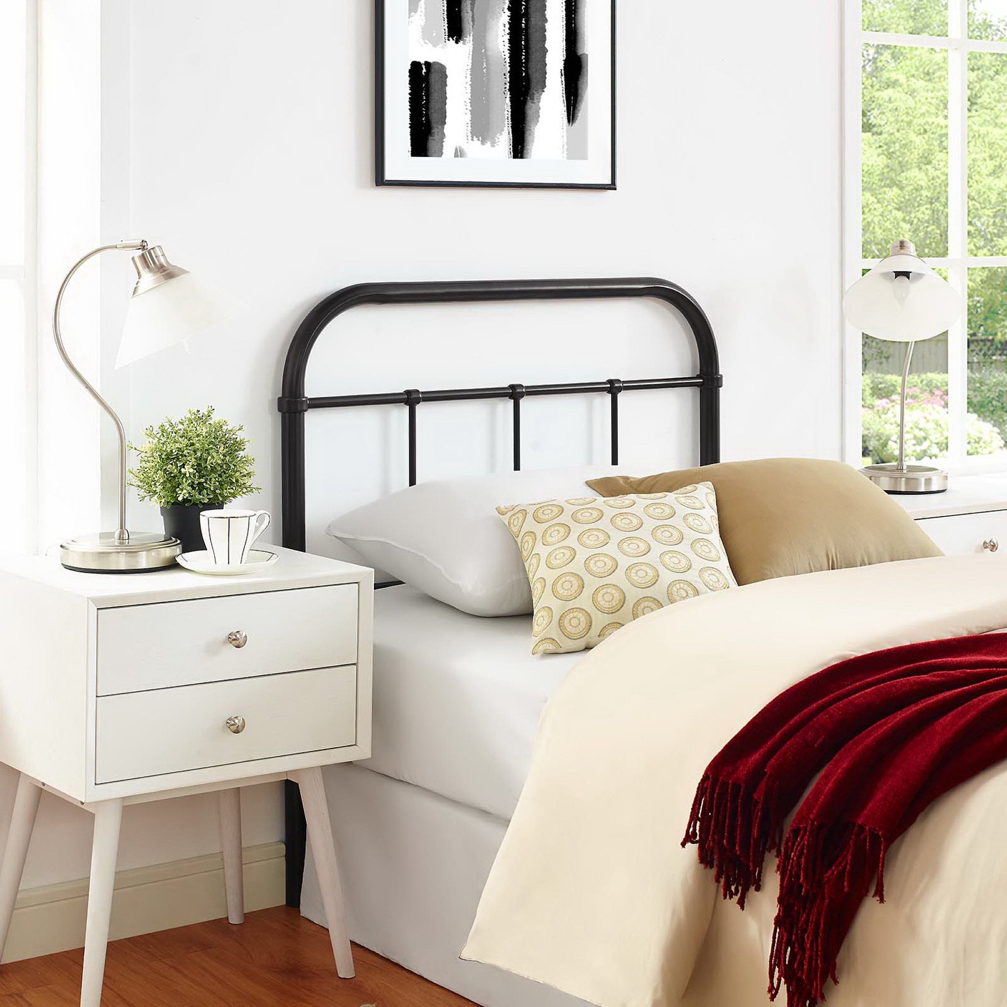 Modway Serena Twin Steel Headboard
