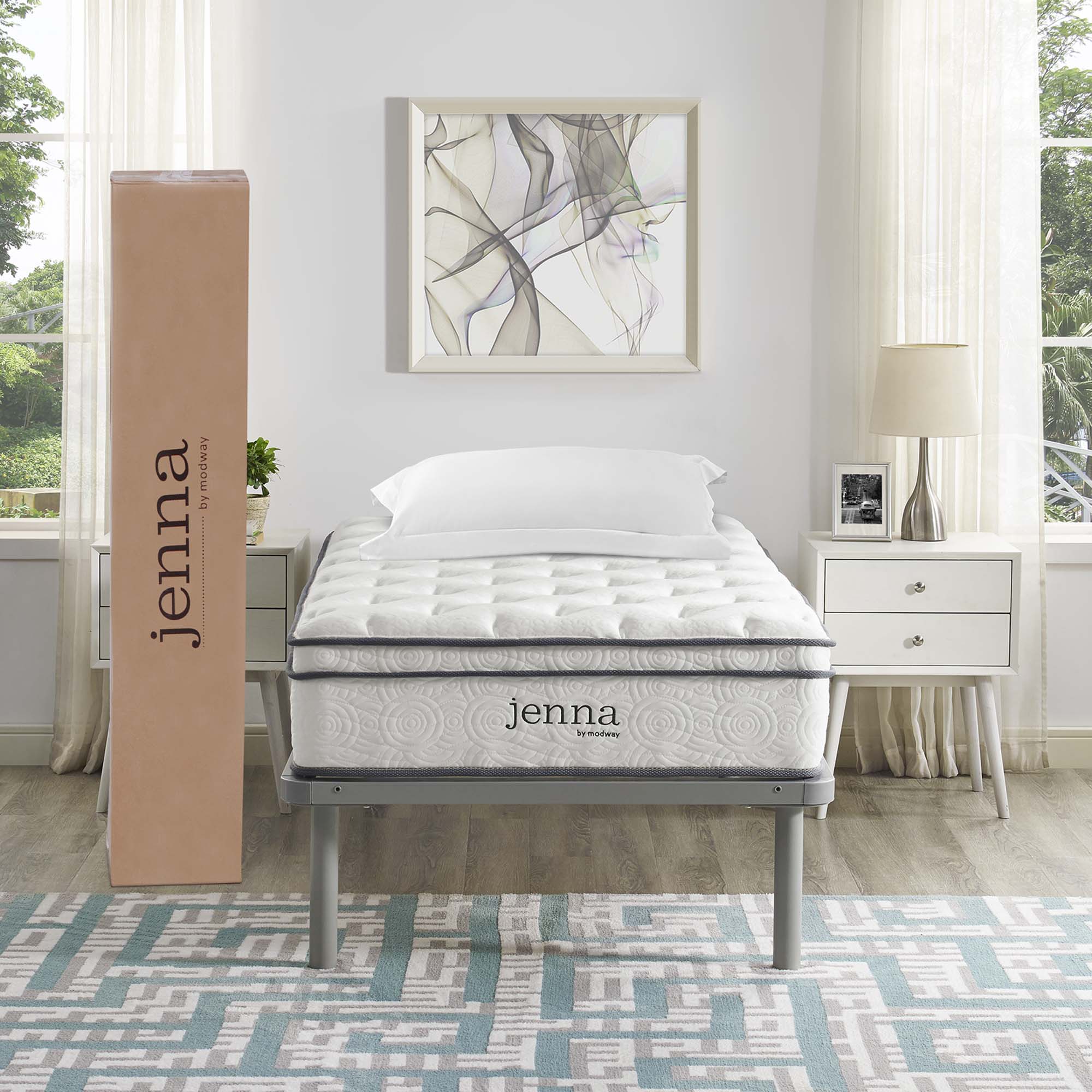 Modway Jenna 10" Innerspring and Foam Twin Mattress