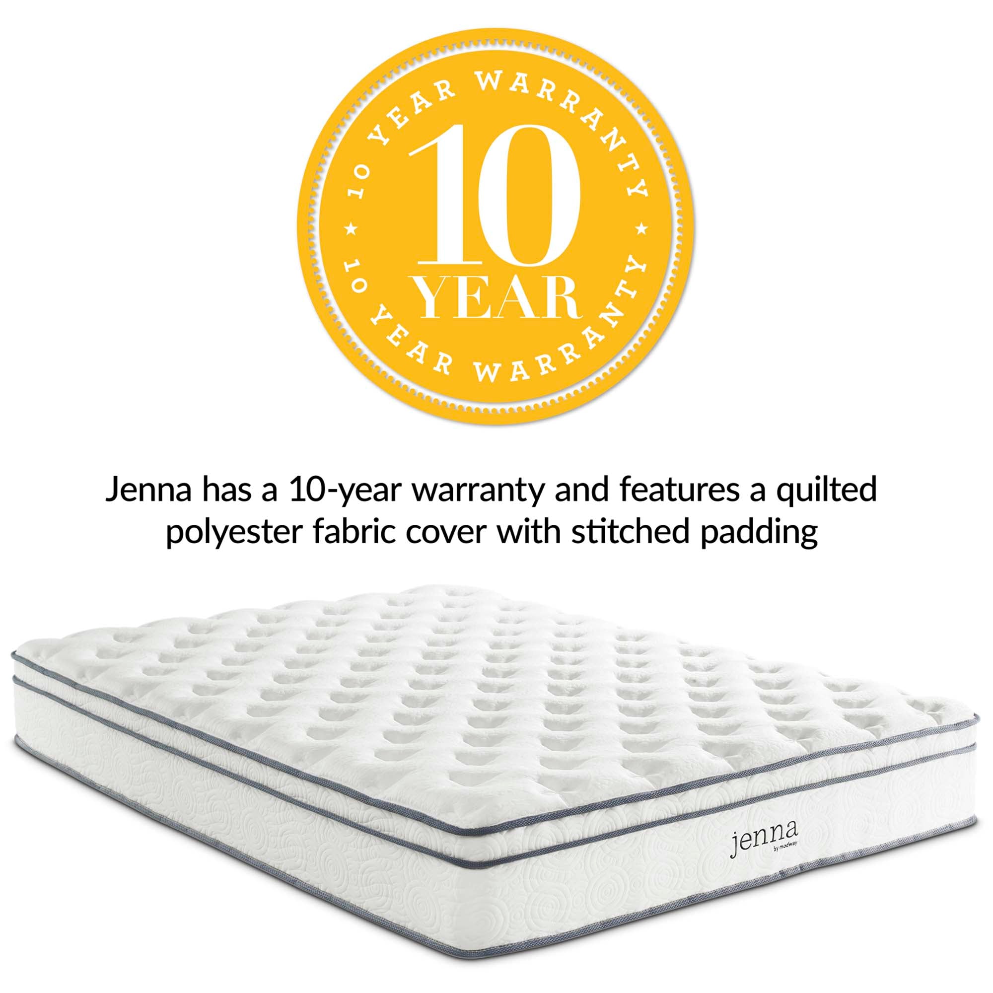 Modway Jenna 10" Innerspring and Foam King Mattress