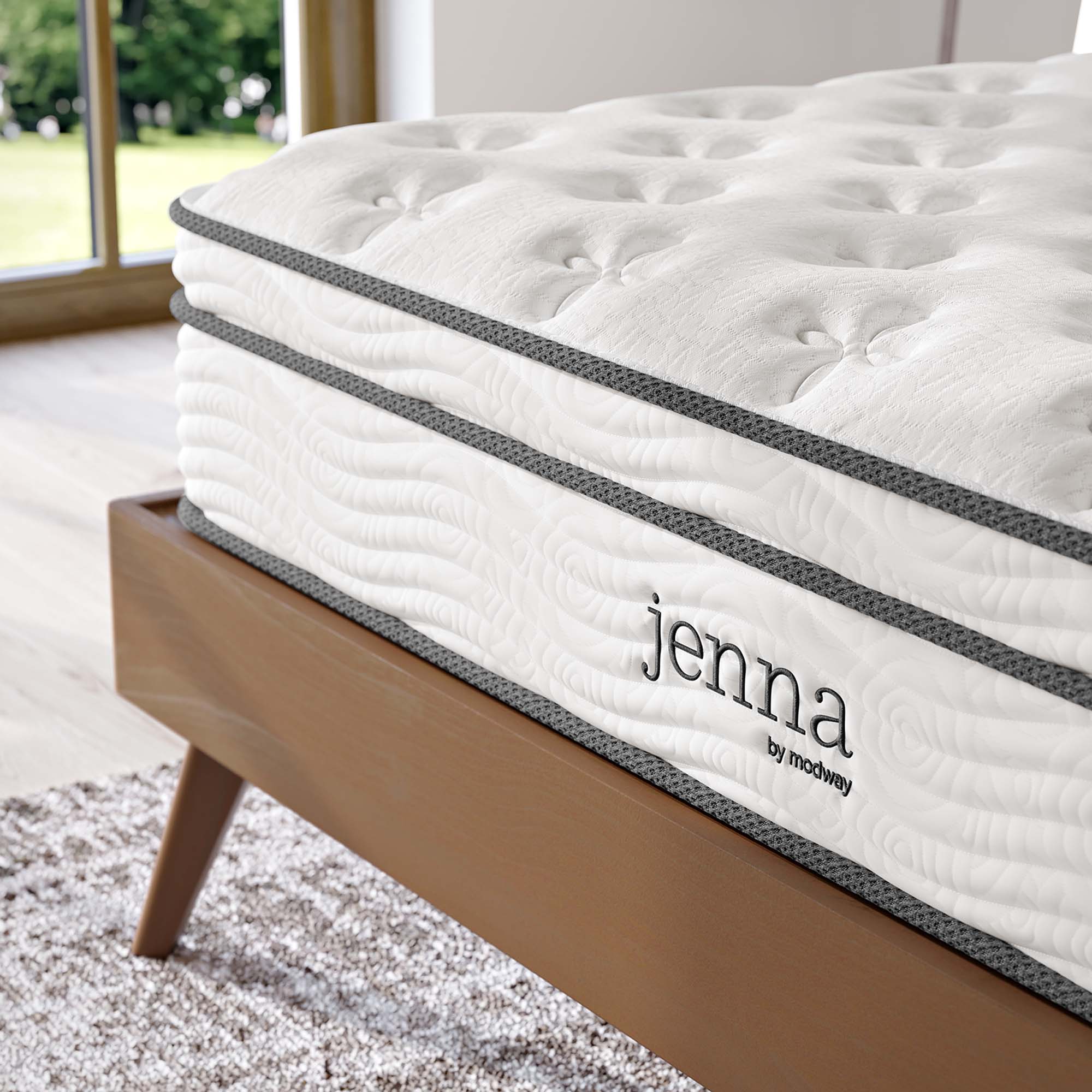 Modway Jenna 10" Innerspring and Foam King Mattress