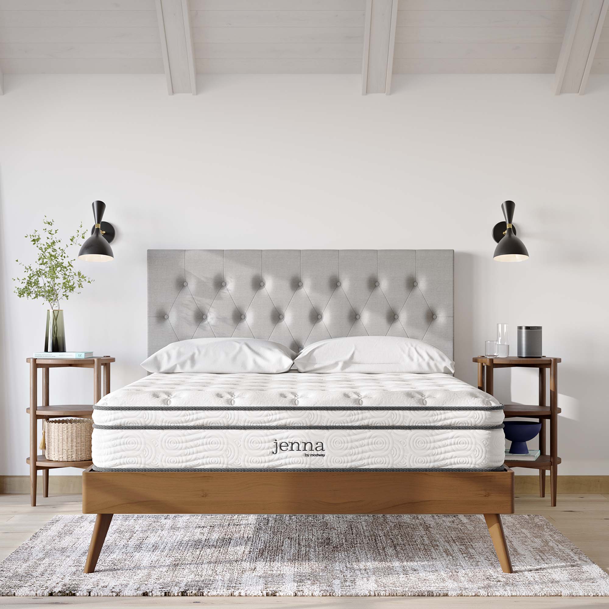 Modway Jenna 10" Innerspring and Foam King Mattress