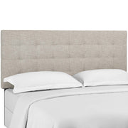 Modway Paisley Tufted Upholstered Linen Fabric King and California King Headboard