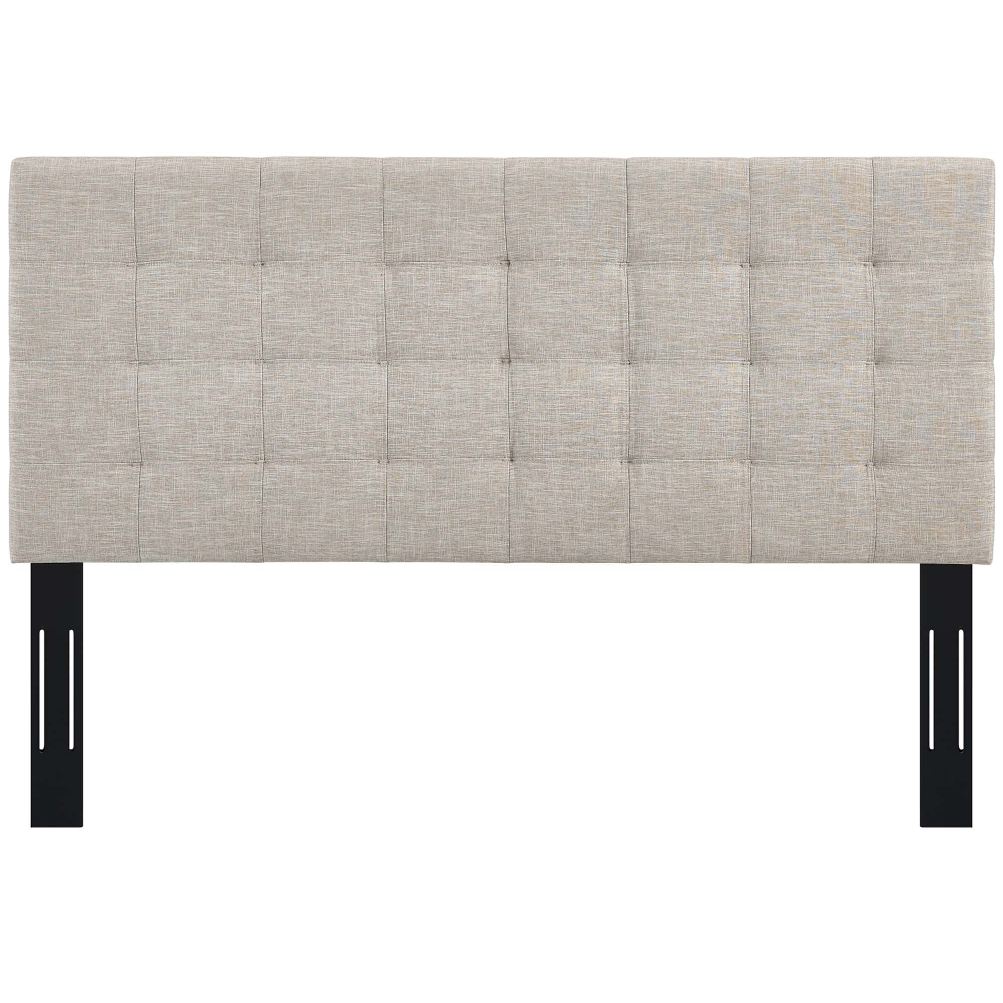 Modway Paisley Tufted Upholstered Linen Fabric King and California King Headboard
