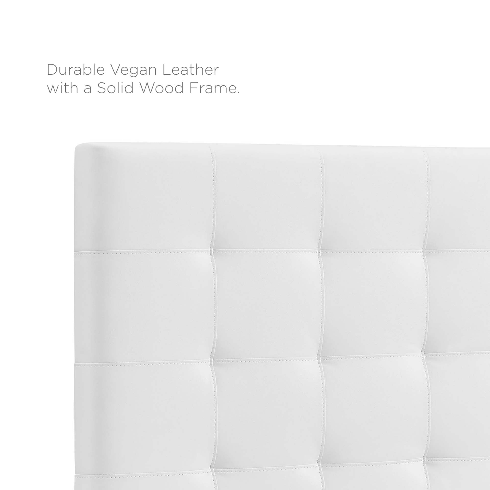 Modway Paisley Tufted Upholstered Faux Leather King and California King Headboard